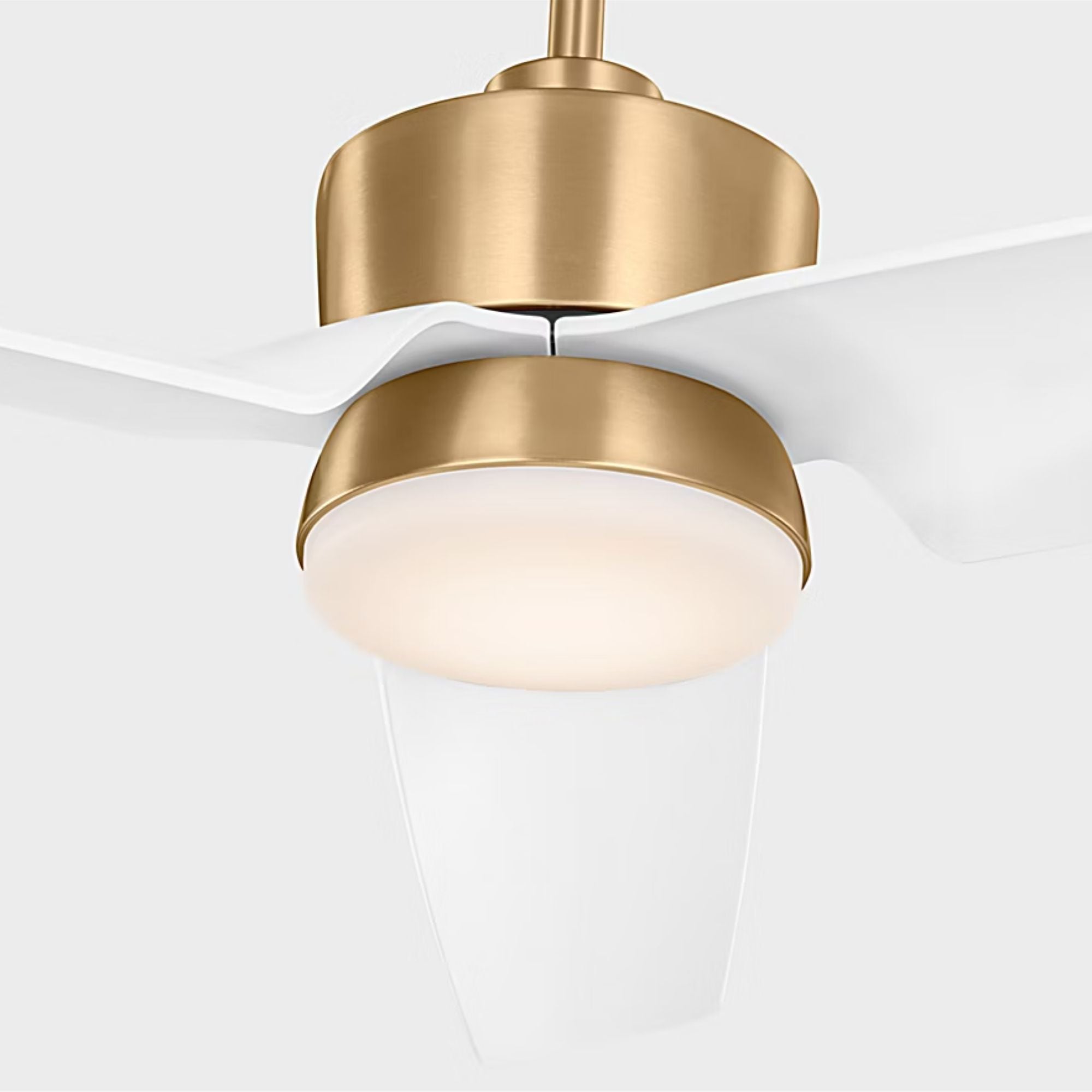 Colgin 56" Satin Brass Downrod LED Ceiling Fan