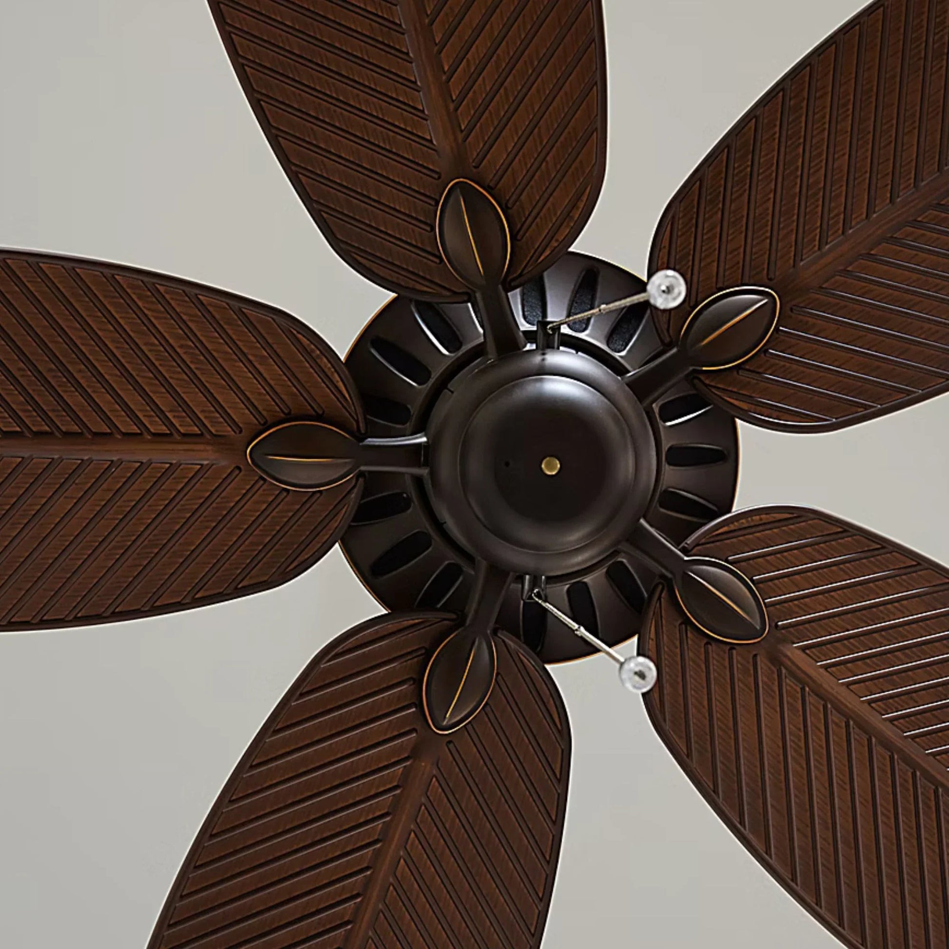 Generation Lighting - Cruise Outdoor 52" Roman Bronze Tropical Ceiling Fan with Pull Chain | Bees Lighting