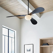 Visual Comfort Fan - Drape Smart 58" Midnight Black Unique LED Ceiling Fan | Bees Lighting