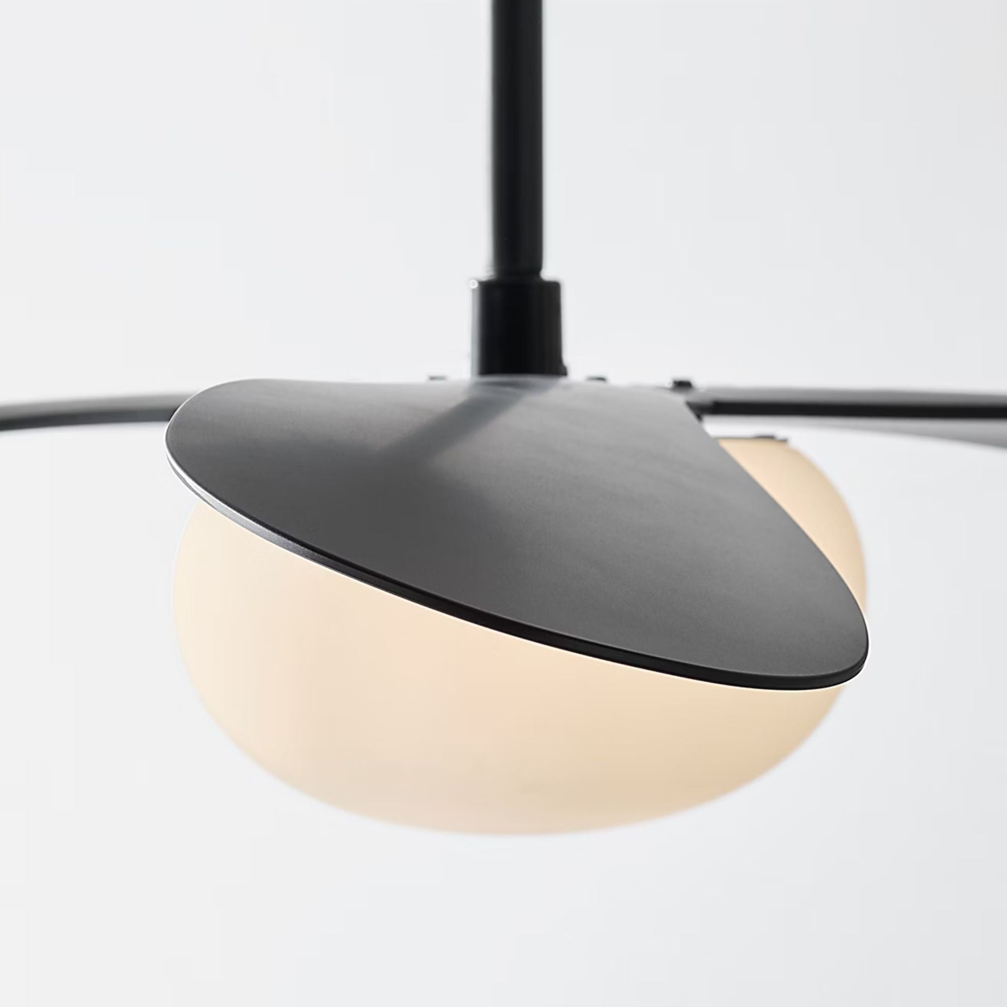 Drape Smart 58" Midnight Black Unique LED Ceiling Fan