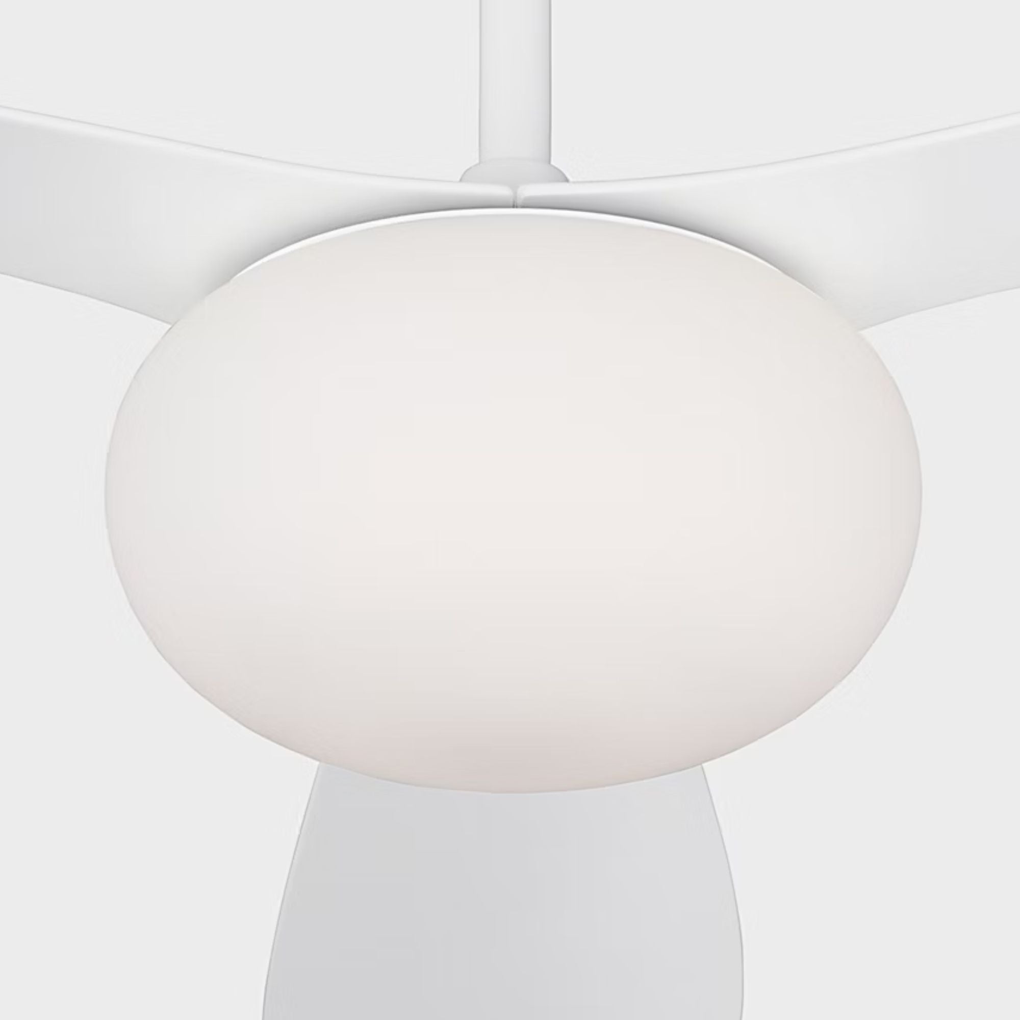 Drape Smart 58" Matte White Unique LED Ceiling Fan