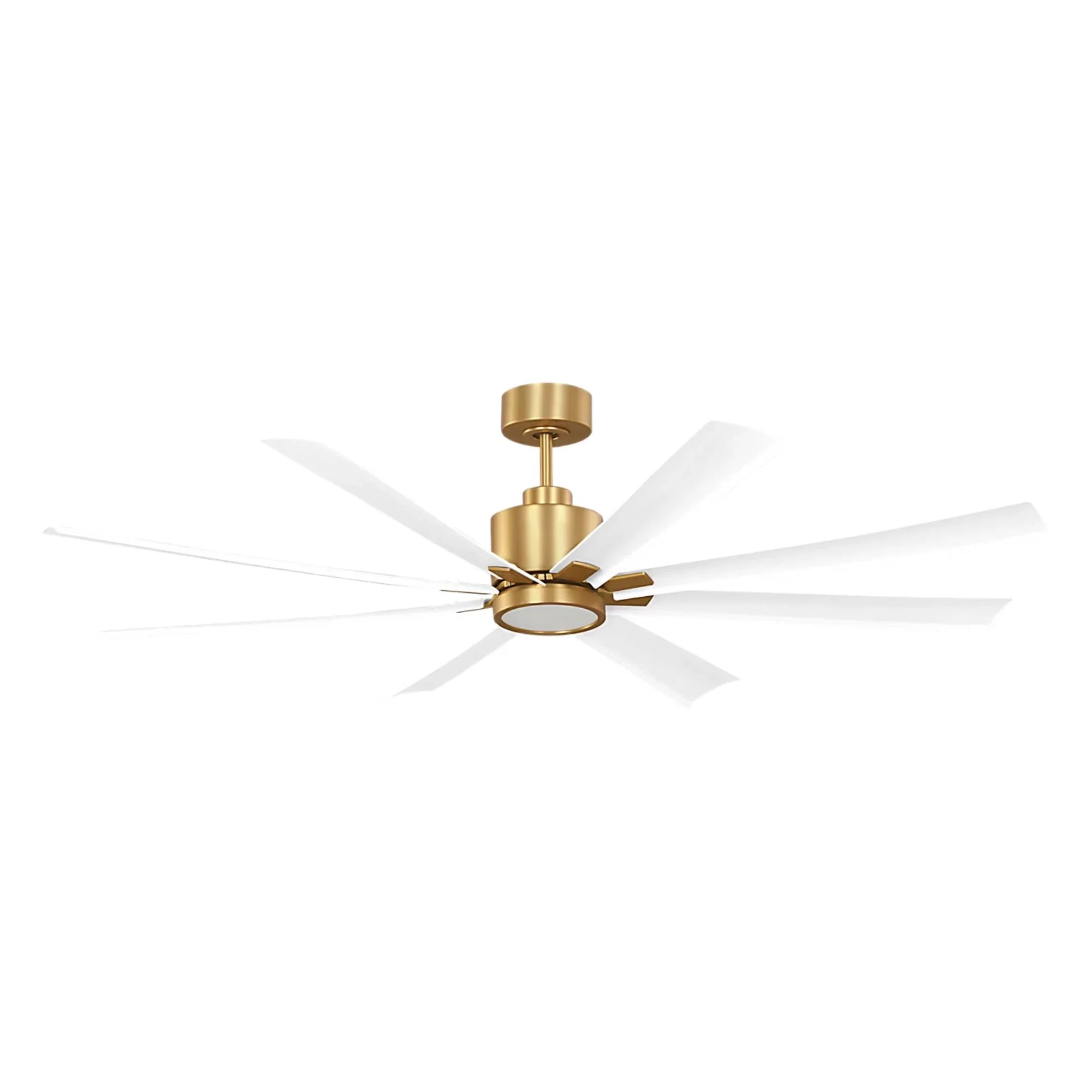 Generation Lighting - Flera Smart 65" Burnished Brass Windmill LED Ceiling Fan | Bees Lighting