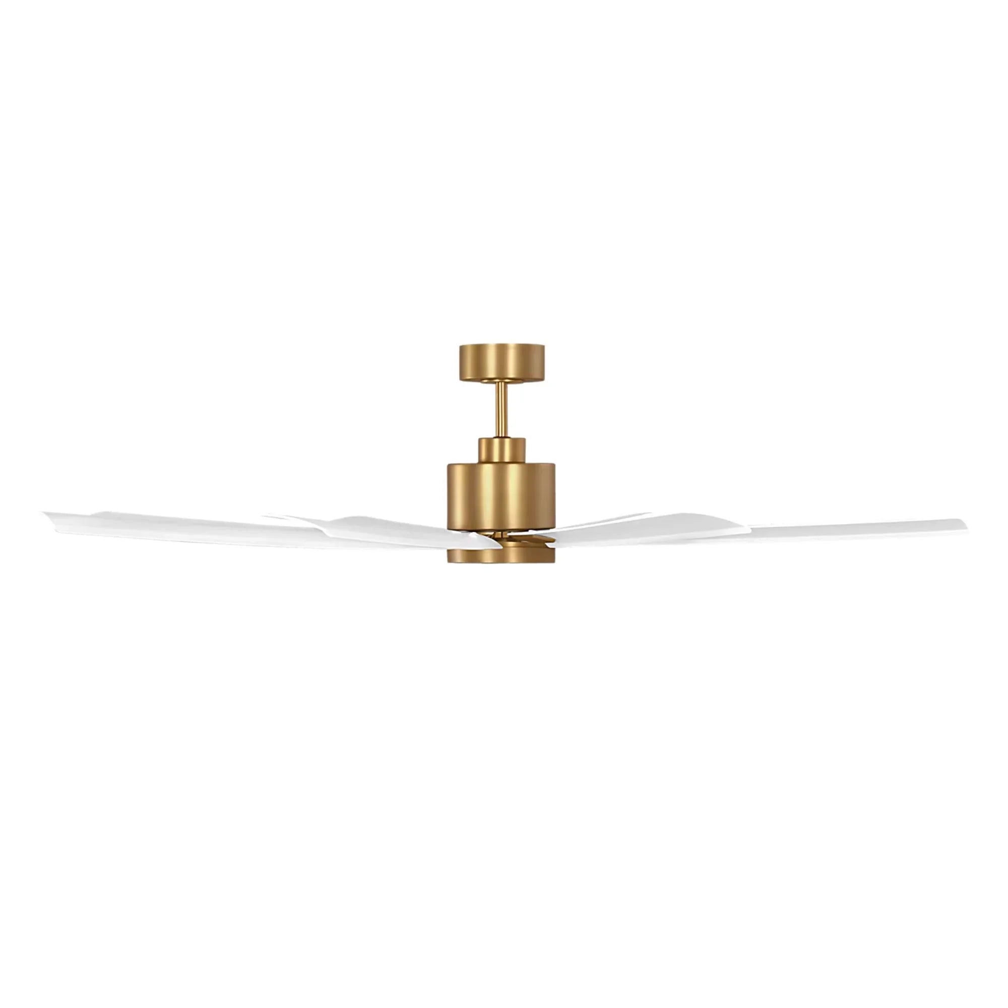 Generation Lighting - Flera Smart 65" Burnished Brass Windmill LED Ceiling Fan | Bees Lighting