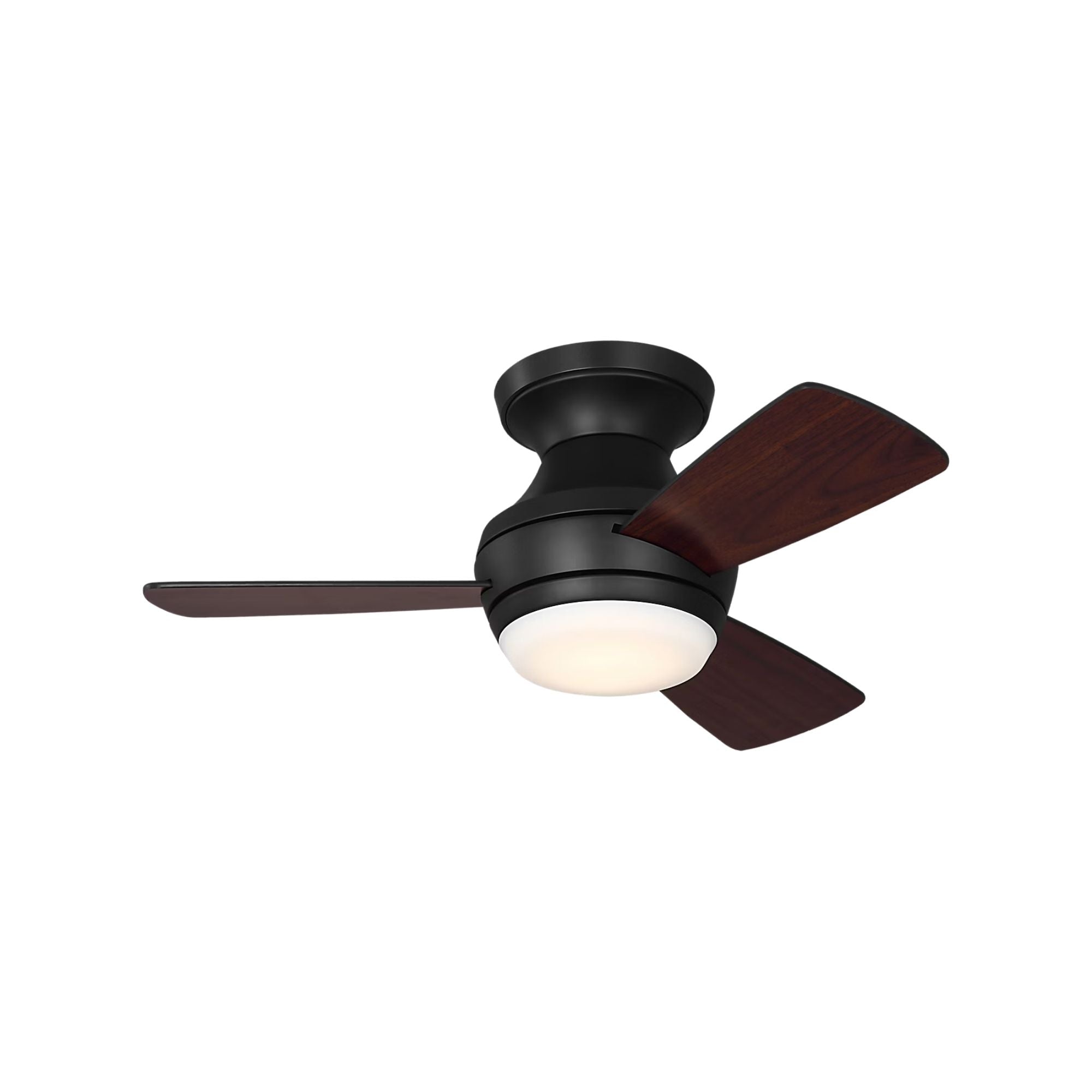 Ikon 32" Midnight Black Hugger LED Ceiling Fan