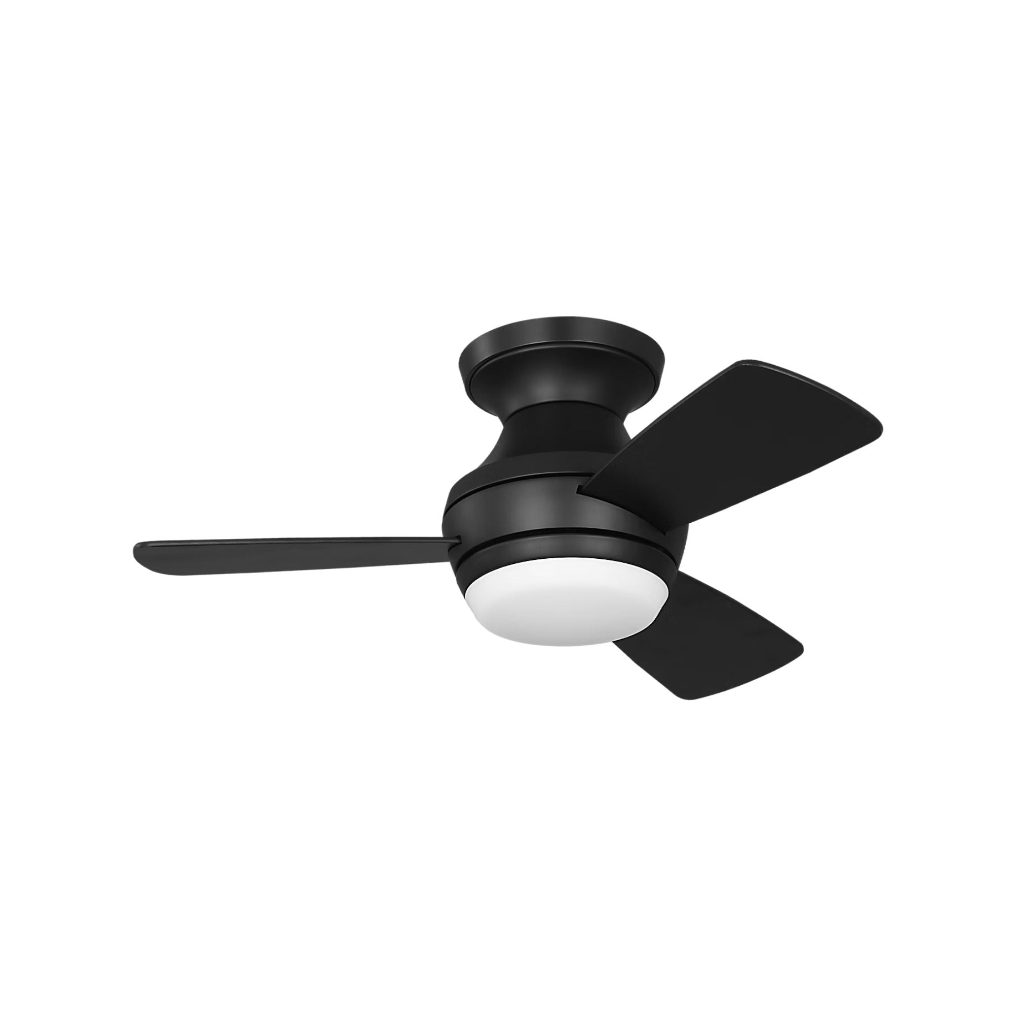 Ikon 32" Midnight Black Hugger LED Ceiling Fan