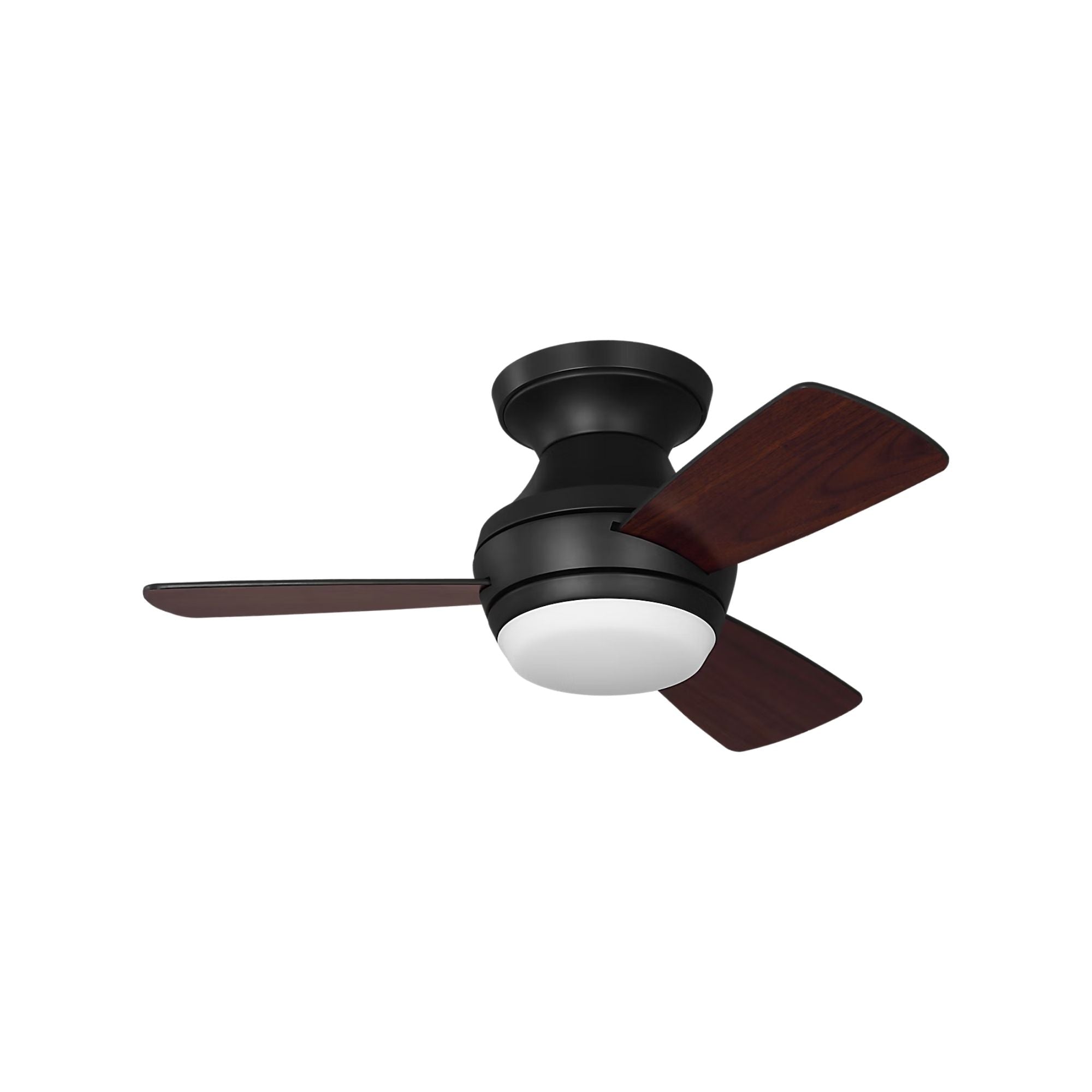 Ikon 32" Midnight Black Hugger LED Ceiling Fan