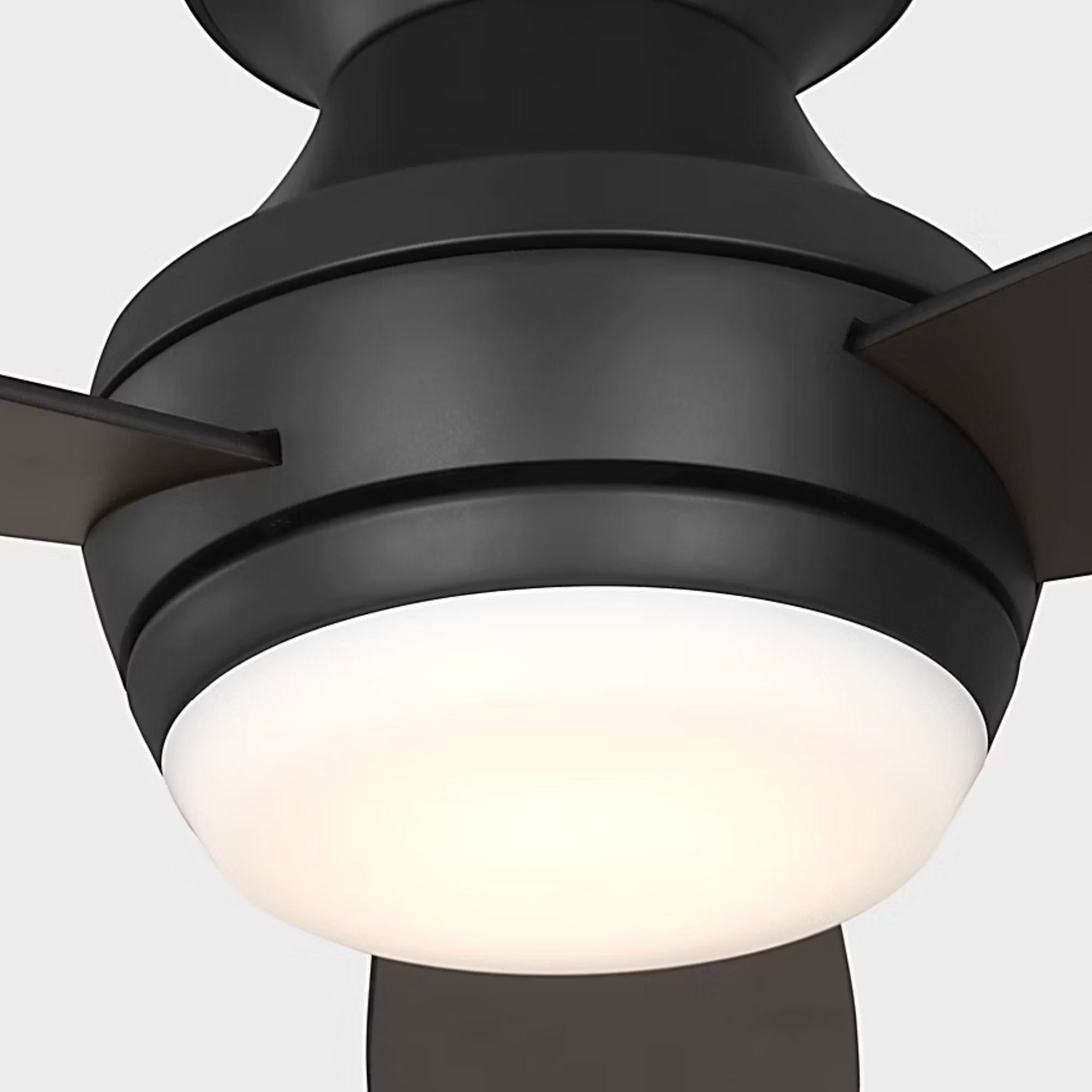 Ikon 32" Midnight Black Hugger LED Ceiling Fan