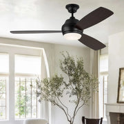 Visual Comfort Fan - Ikon 52" Aged Pewter Downrod LED Ceiling Fan | Bees Lighting