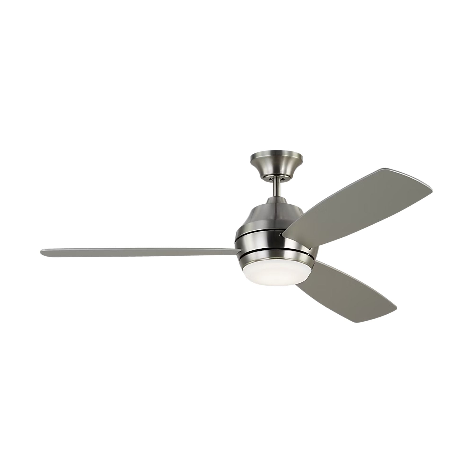 Ikon 52" Brushed Steel Downrod LED Ceiling Fan