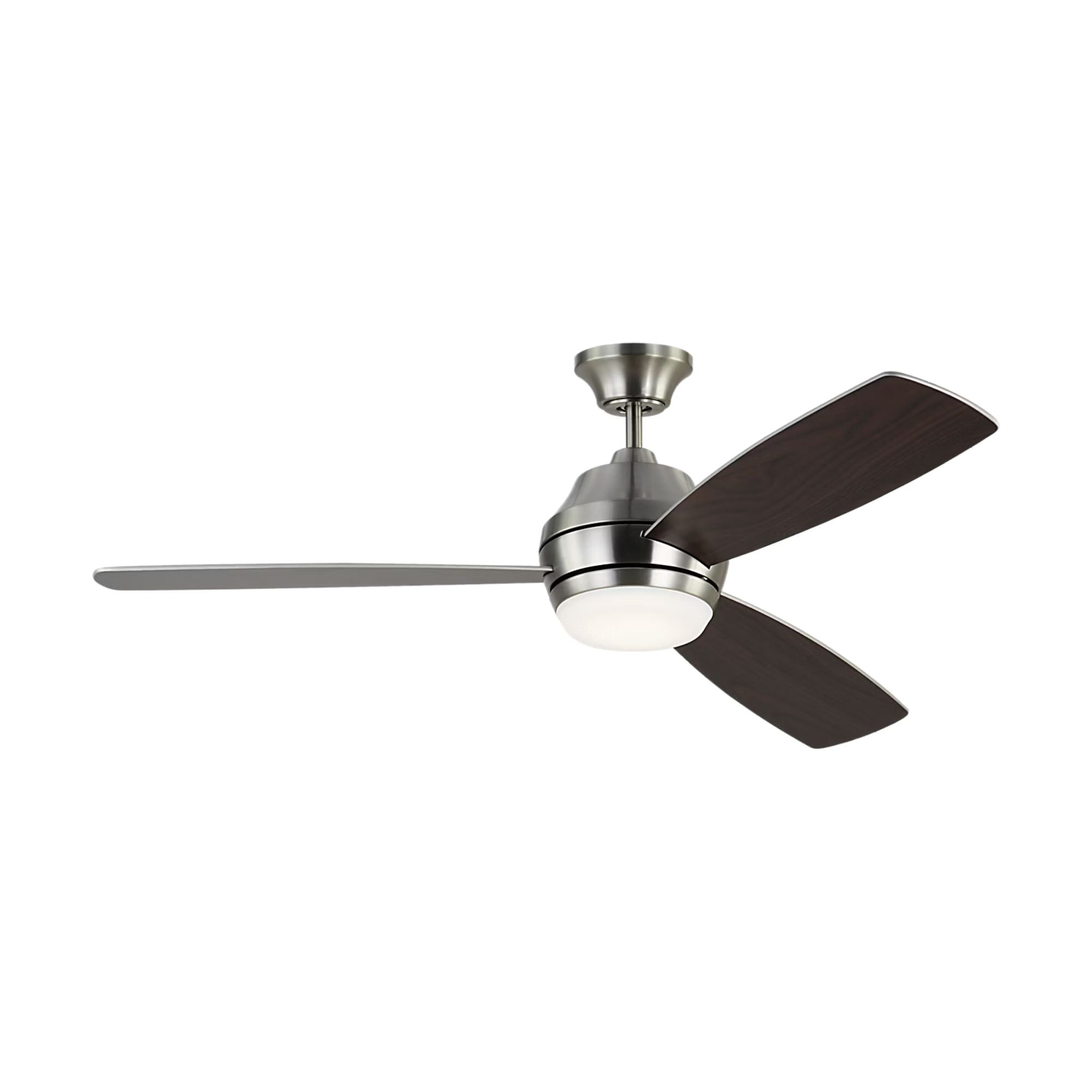 Ikon 52" Brushed Steel Downrod LED Ceiling Fan