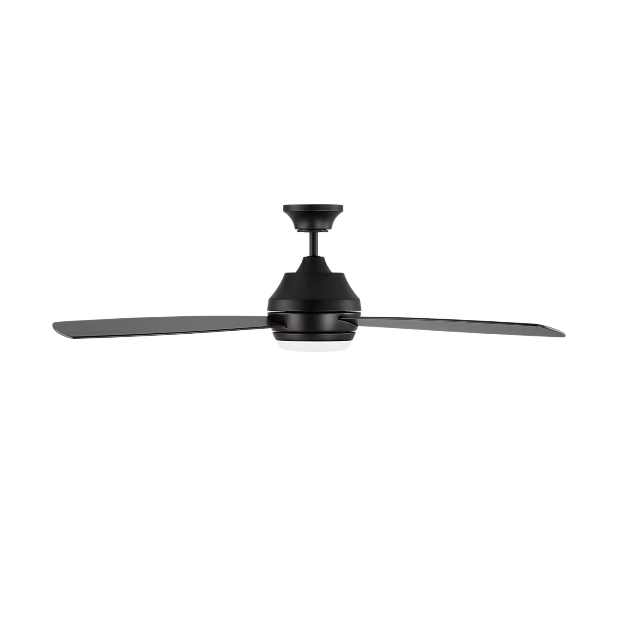 Ikon 52" Midnight Black Downrod LED Ceiling Fan