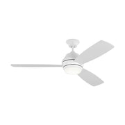 Ikon 52" Matte White Hugger LED Ceiling Fan