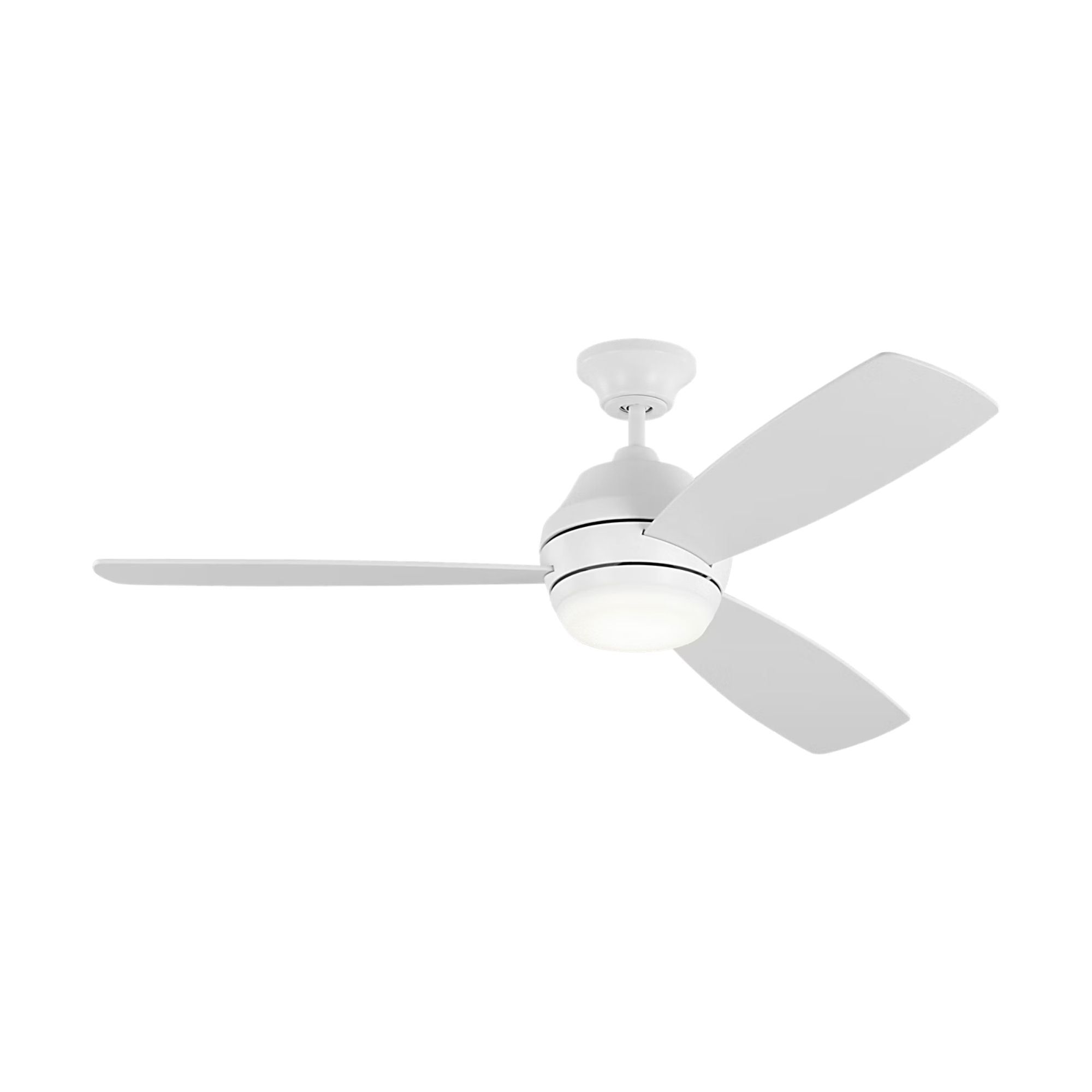 Ikon 52" Matte White Hugger LED Ceiling Fan