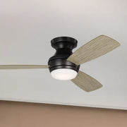 Visual Comfort Fan - Ikon 44" Aged Pewter Hugger LED Ceiling Fan | Bees Lighting