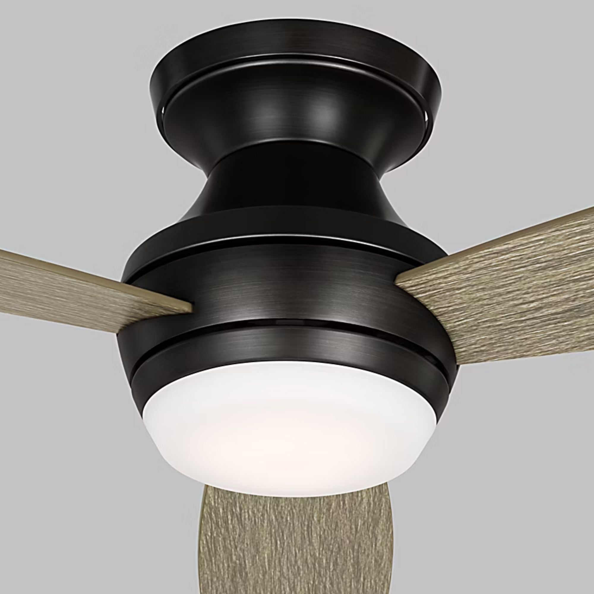 Ikon 44" Aged Pewter Hugger LED Ceiling Fan