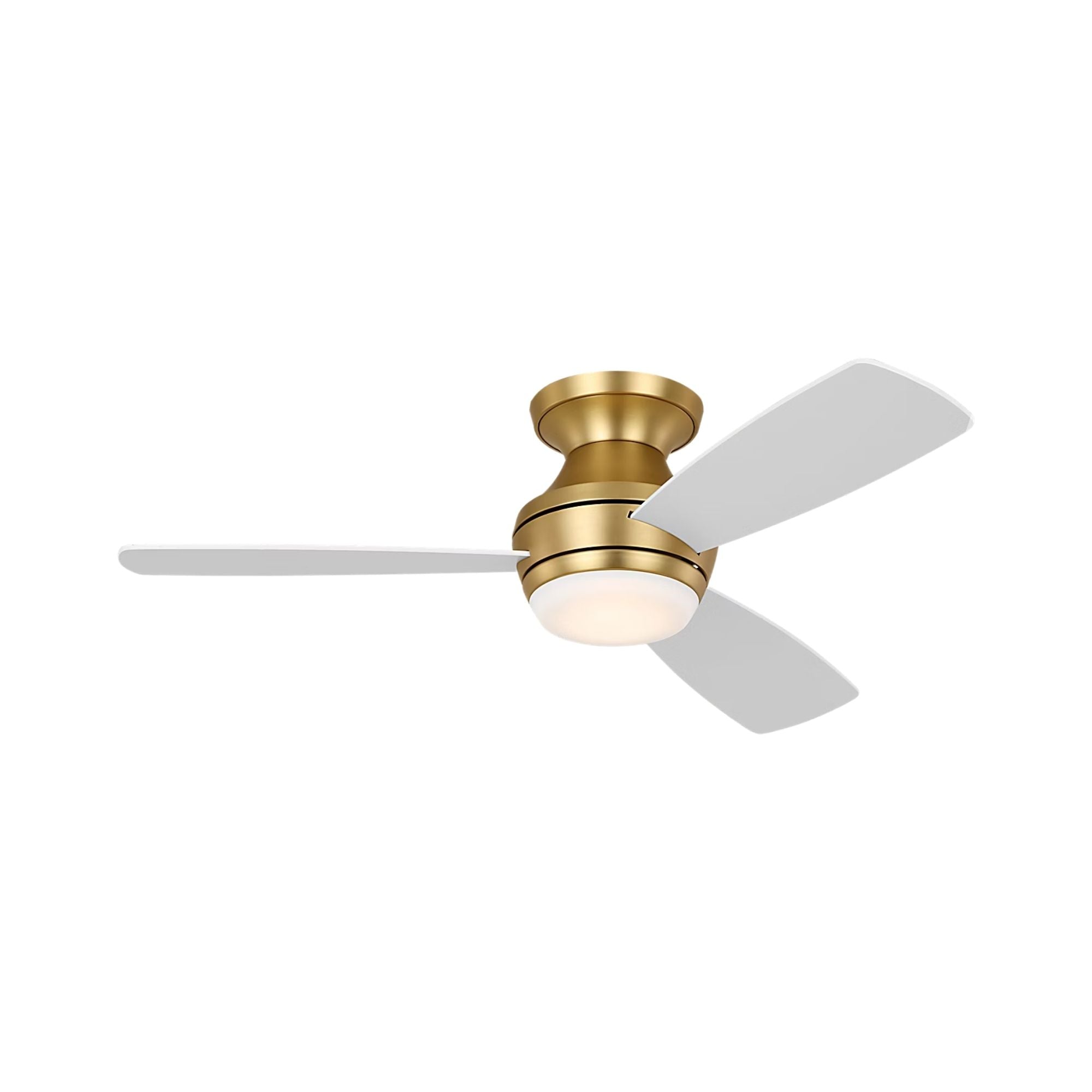 Ikon 44" Burnished Brass Hugger LED Ceiling Fan