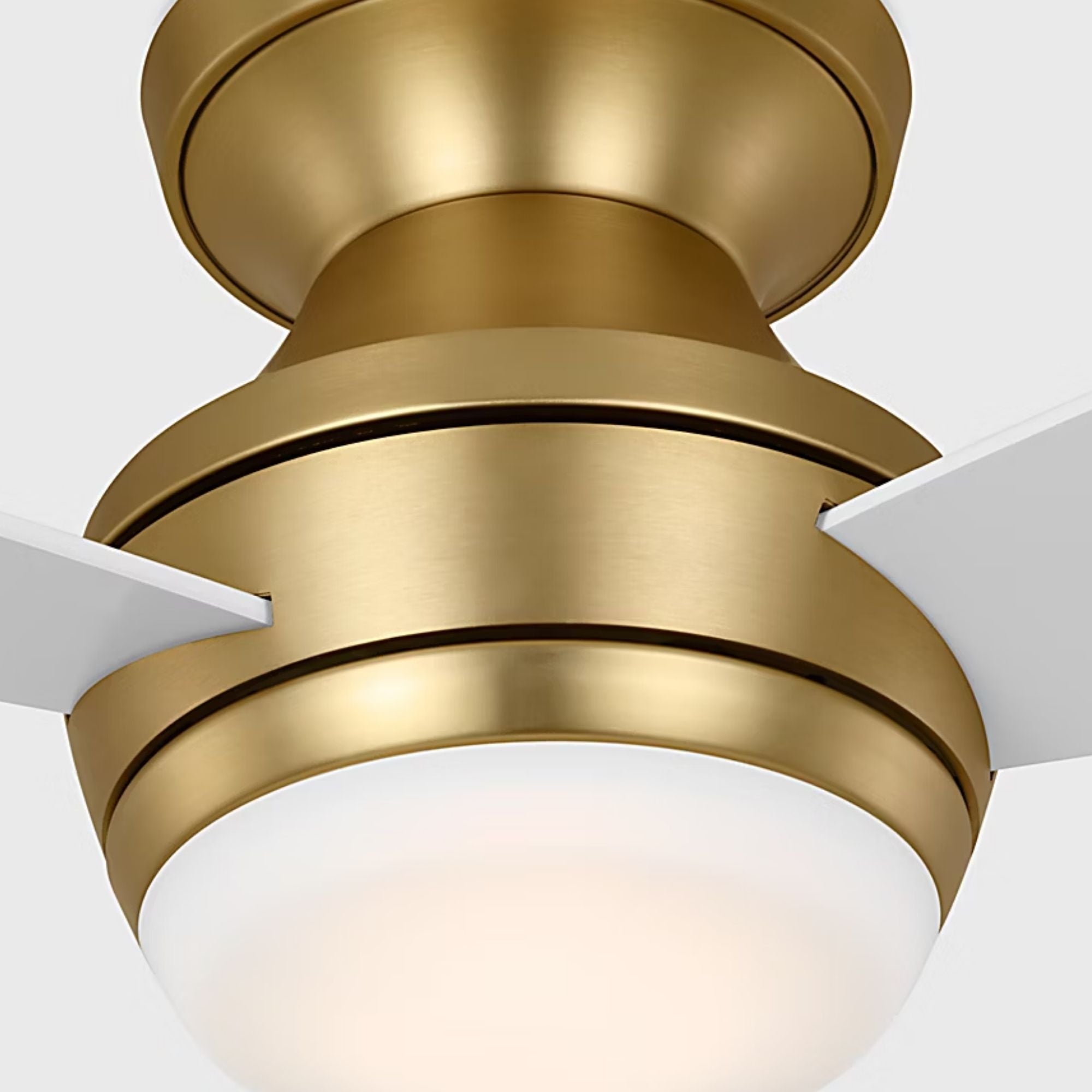 Ikon 44" Burnished Brass Hugger LED Ceiling Fan