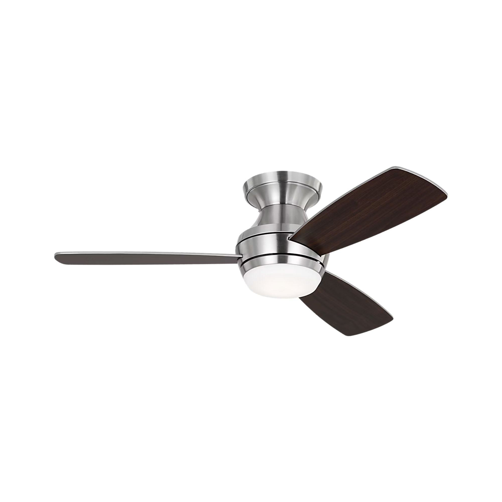 Ikon 44" Brushed Steel Hugger LED Ceiling Fan