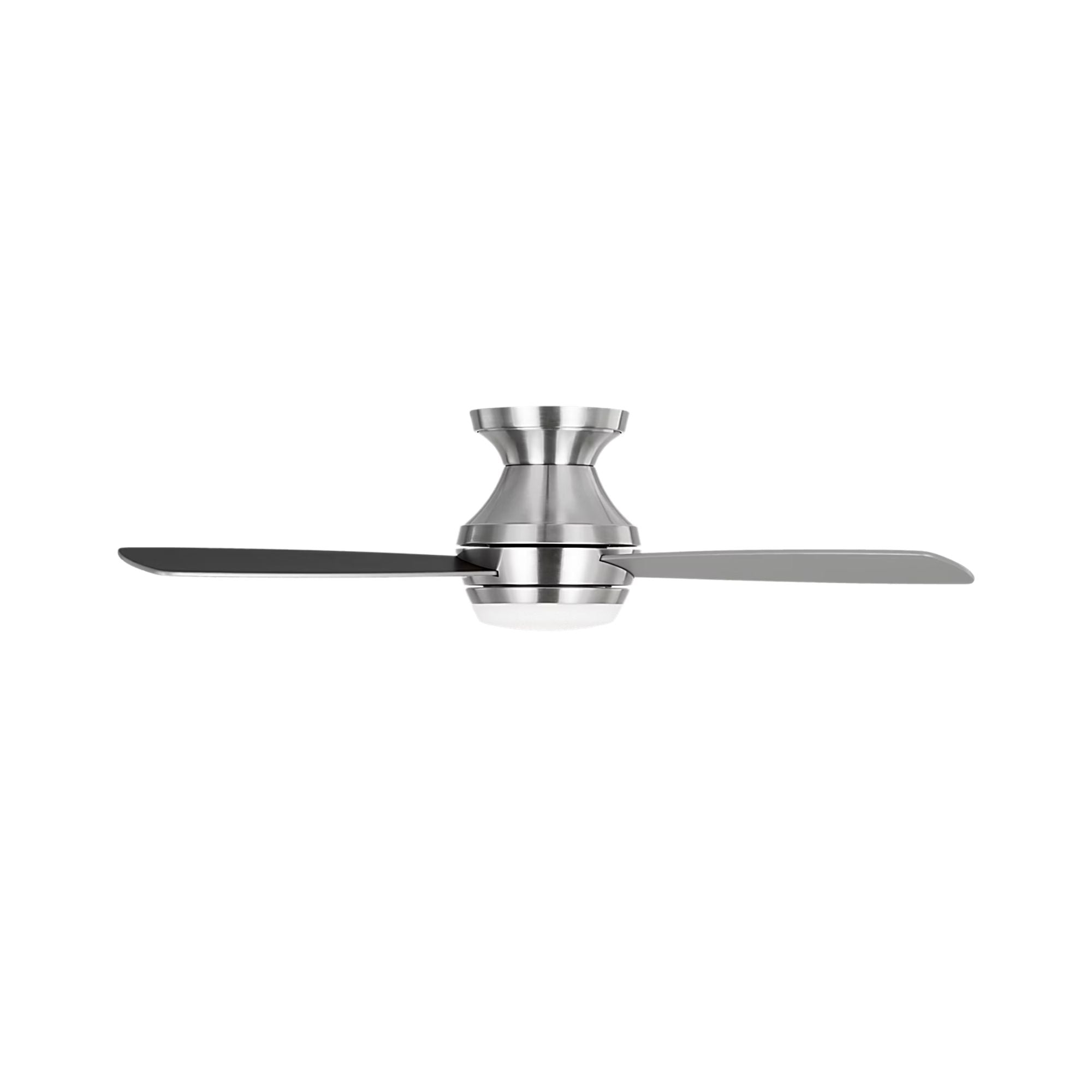 Ikon 44" Brushed Steel Hugger LED Ceiling Fan