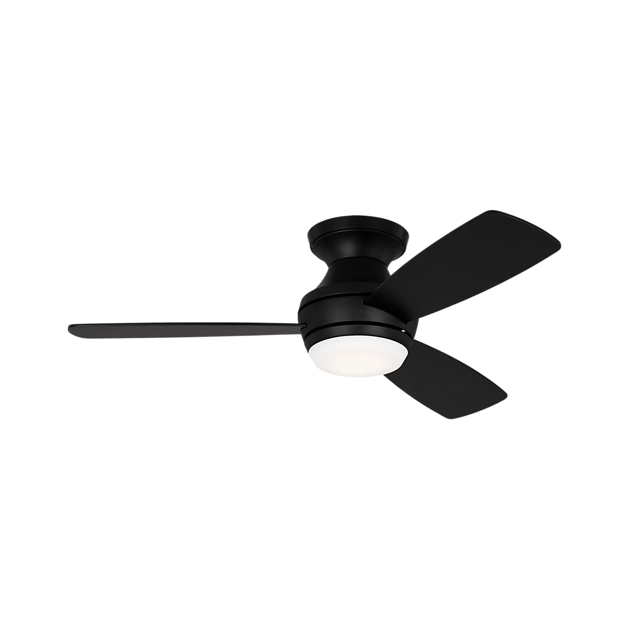 Ikon 44" Midnight Black Hugger LED Ceiling Fan