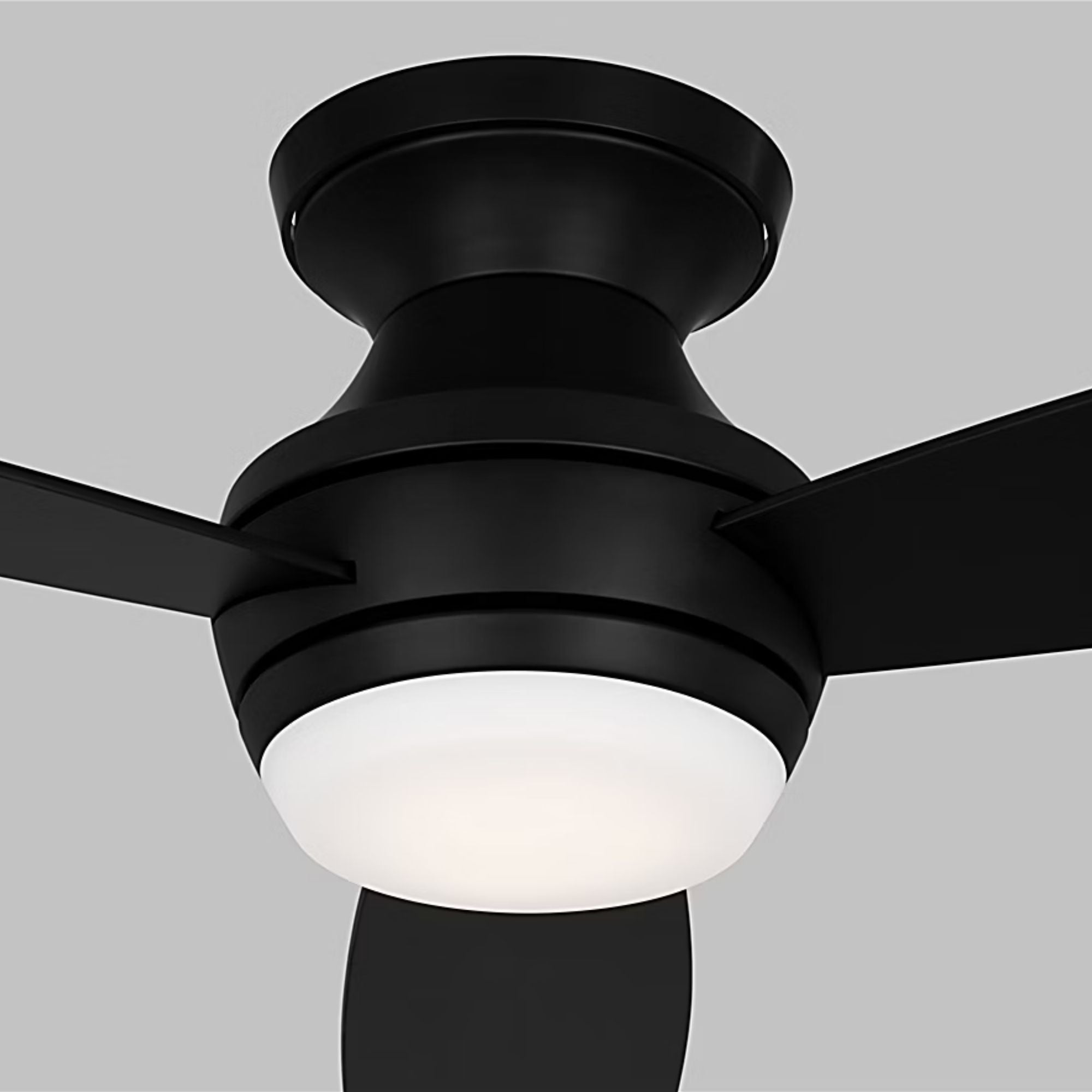 Ikon 44" Midnight Black Hugger LED Ceiling Fan