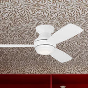Visual Comfort Fan - Ikon 44" Matte White Hugger LED Ceiling Fan | Bees Lighting