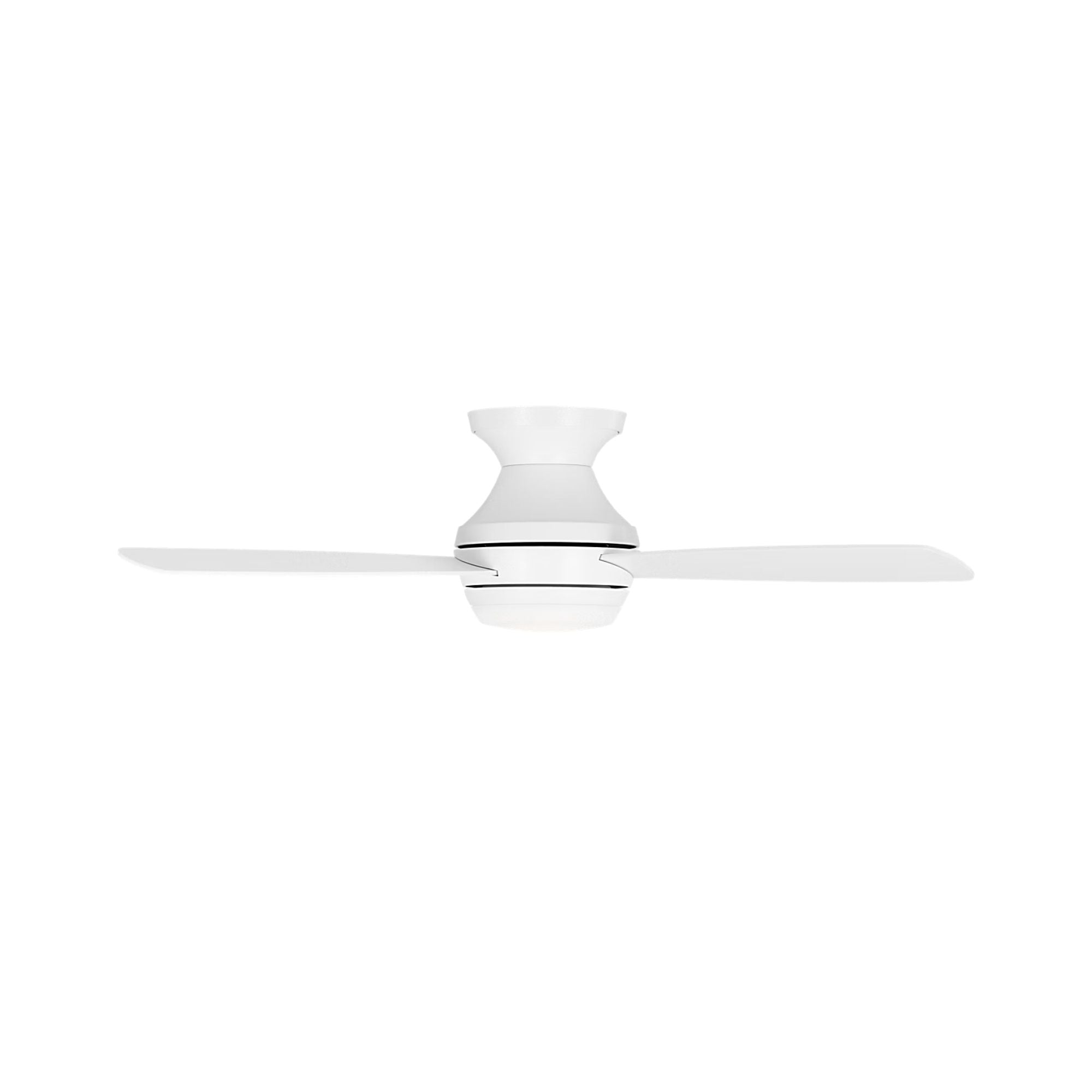 Ikon 44" Matte White Hugger LED Ceiling Fan