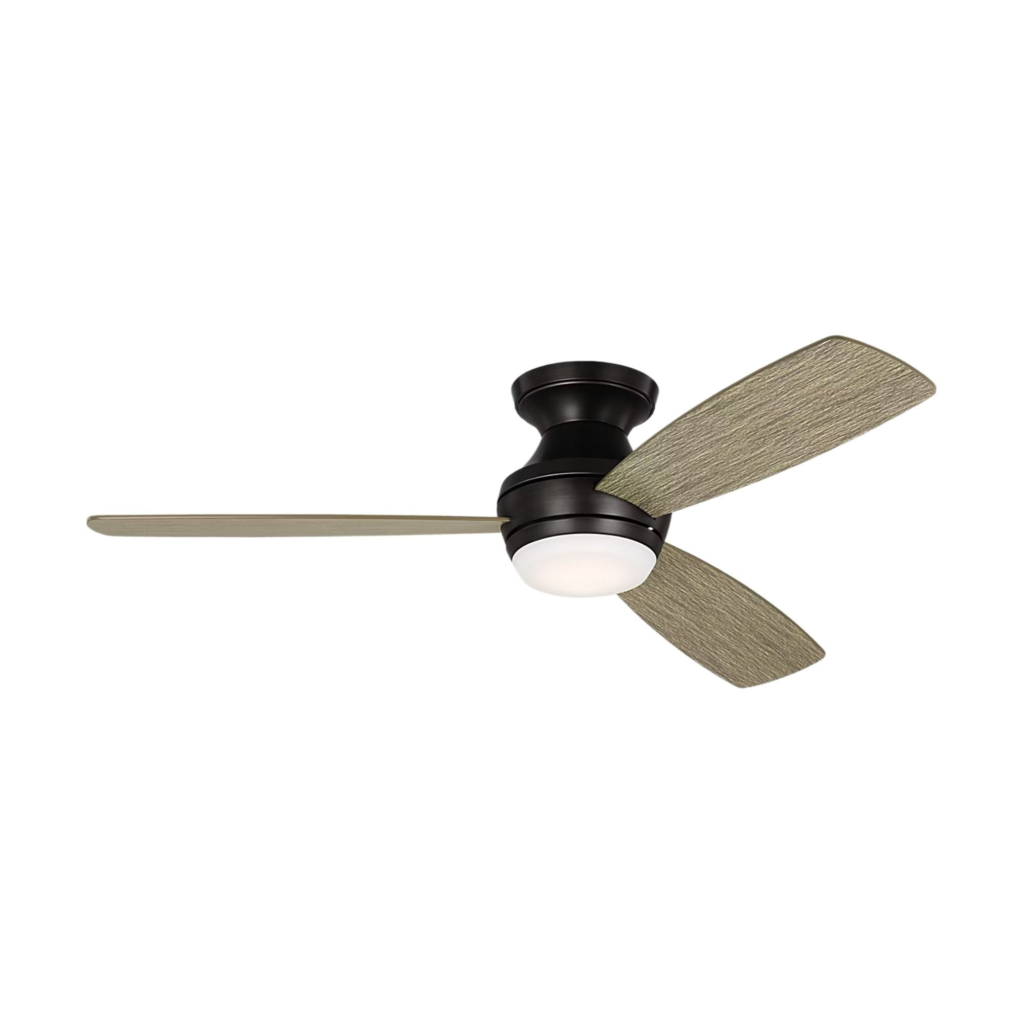 Ikon 52" Aged Pewter Semi Flush LED Ceiling Fan