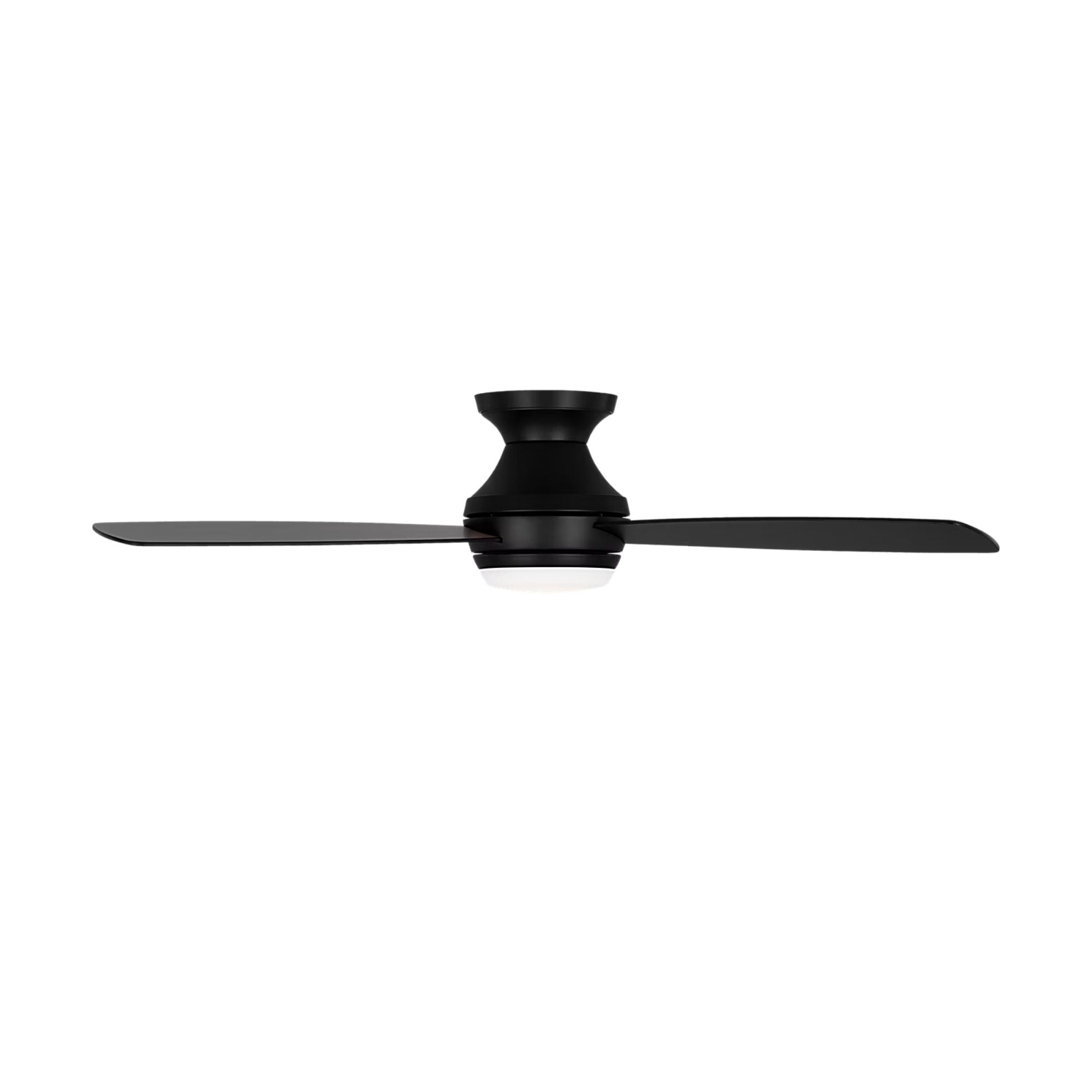 Ikon 52" Midnight Black Semi Flush LED Ceiling Fan