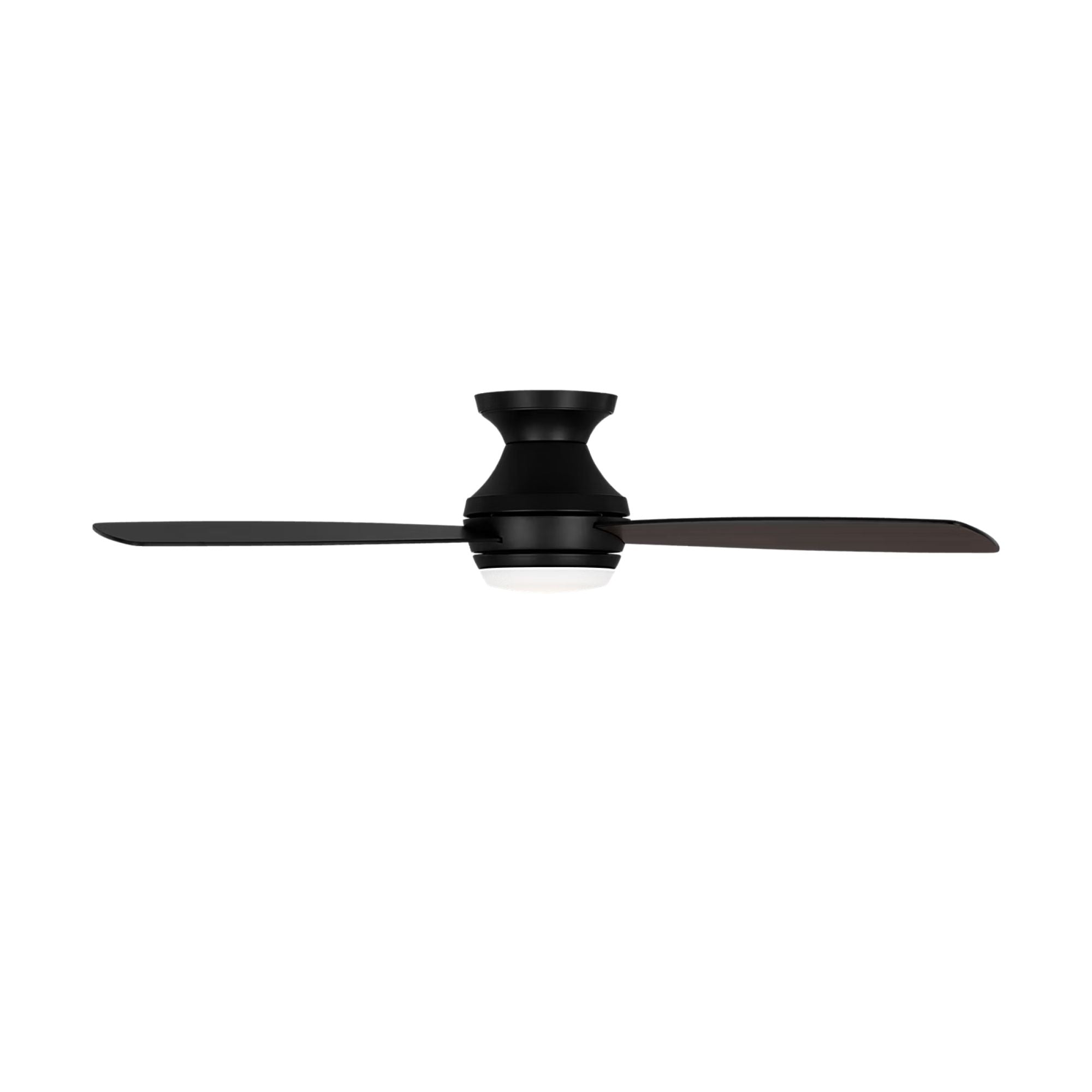 Ikon 52" Midnight Black Semi Flush LED Ceiling Fan
