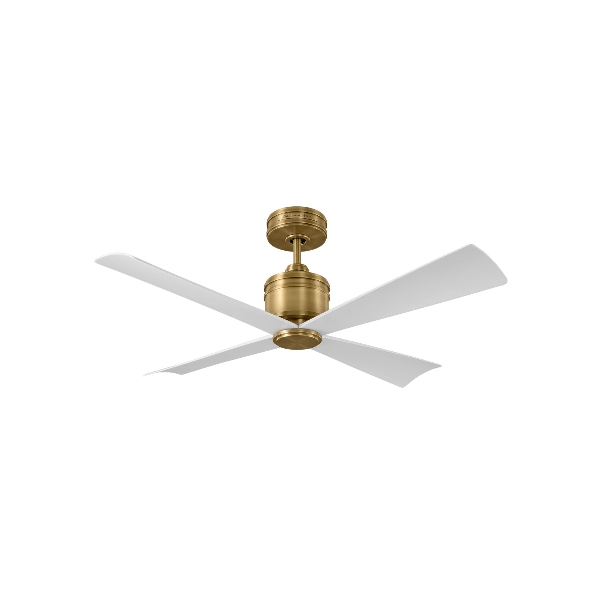 Launceton 44" Hand Rubbed Antique Brass 4-Blade LED Ceiling Fan