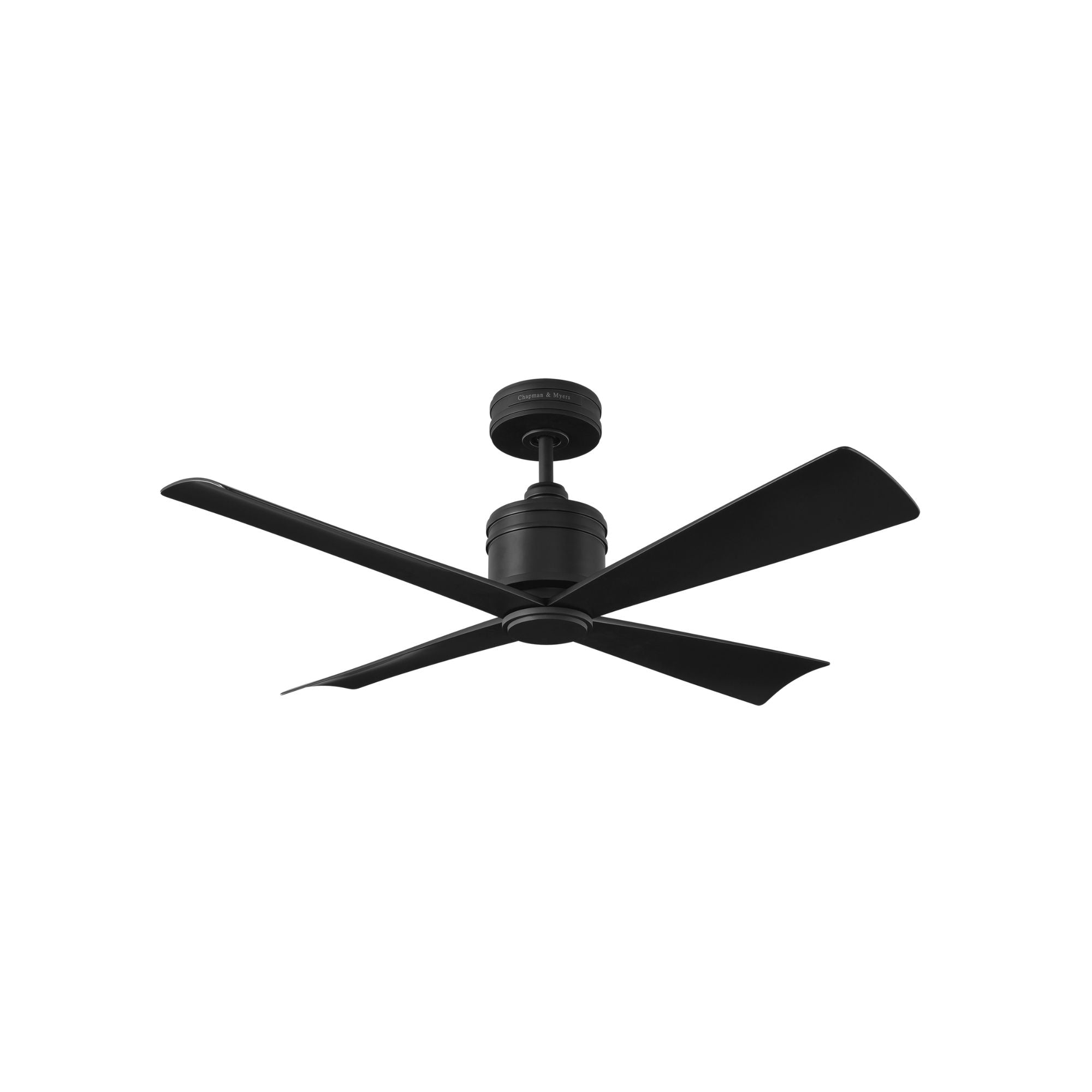 Launceton 44" Midnight Black 4-Blade LED Ceiling Fan