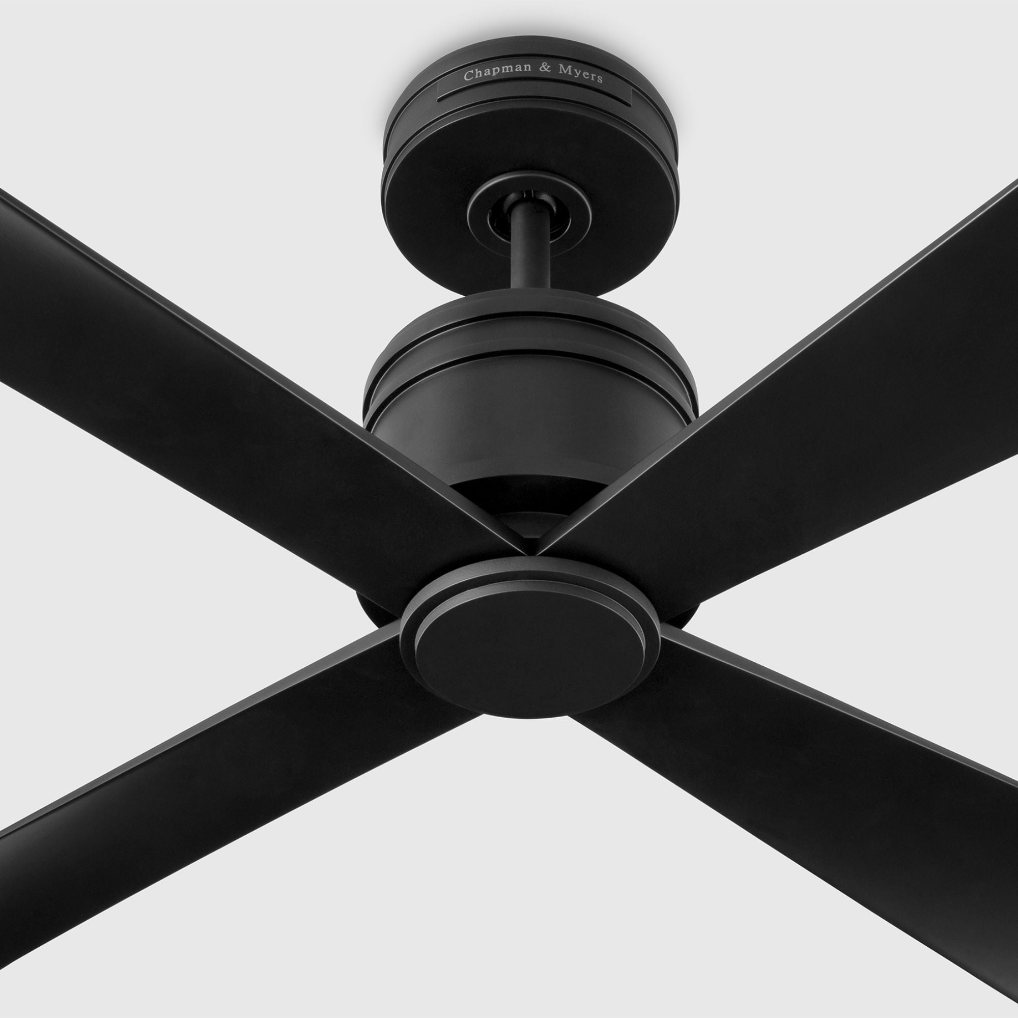 Launceton 44" Midnight Black 4-Blade LED Ceiling Fan