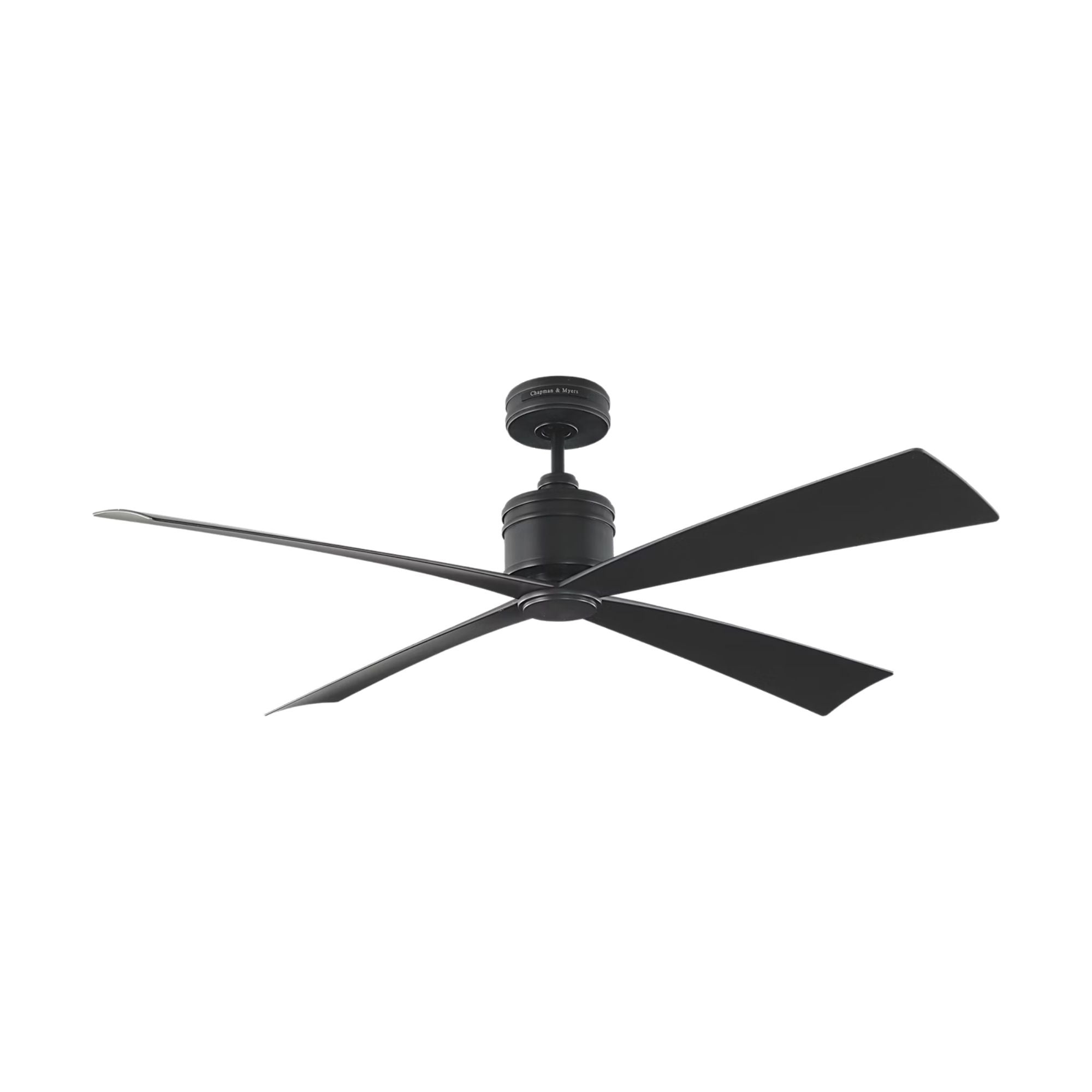 Launceton 56" Midnight Black 4-Blade LED Ceiling Fan