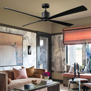 Visual Comfort Fan - Launceton 72" Midnight Black 4-Blade LED Ceiling Fan | Bees Lighting