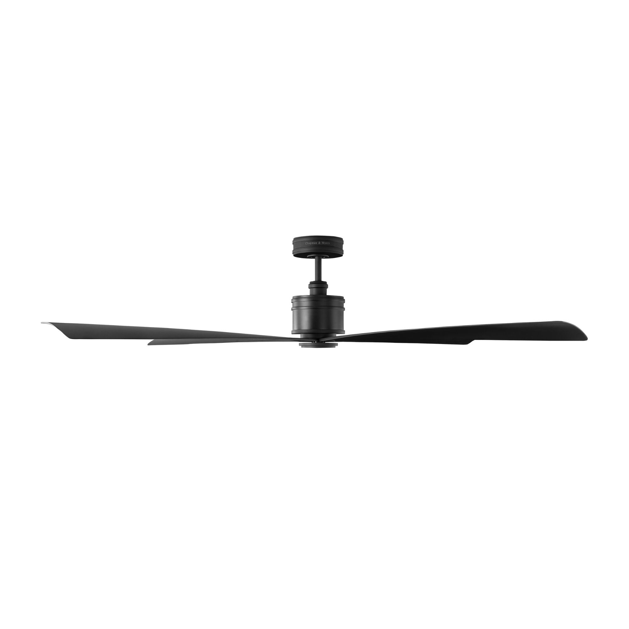 Launceton 72" Midnight Black 4-Blade LED Ceiling Fan