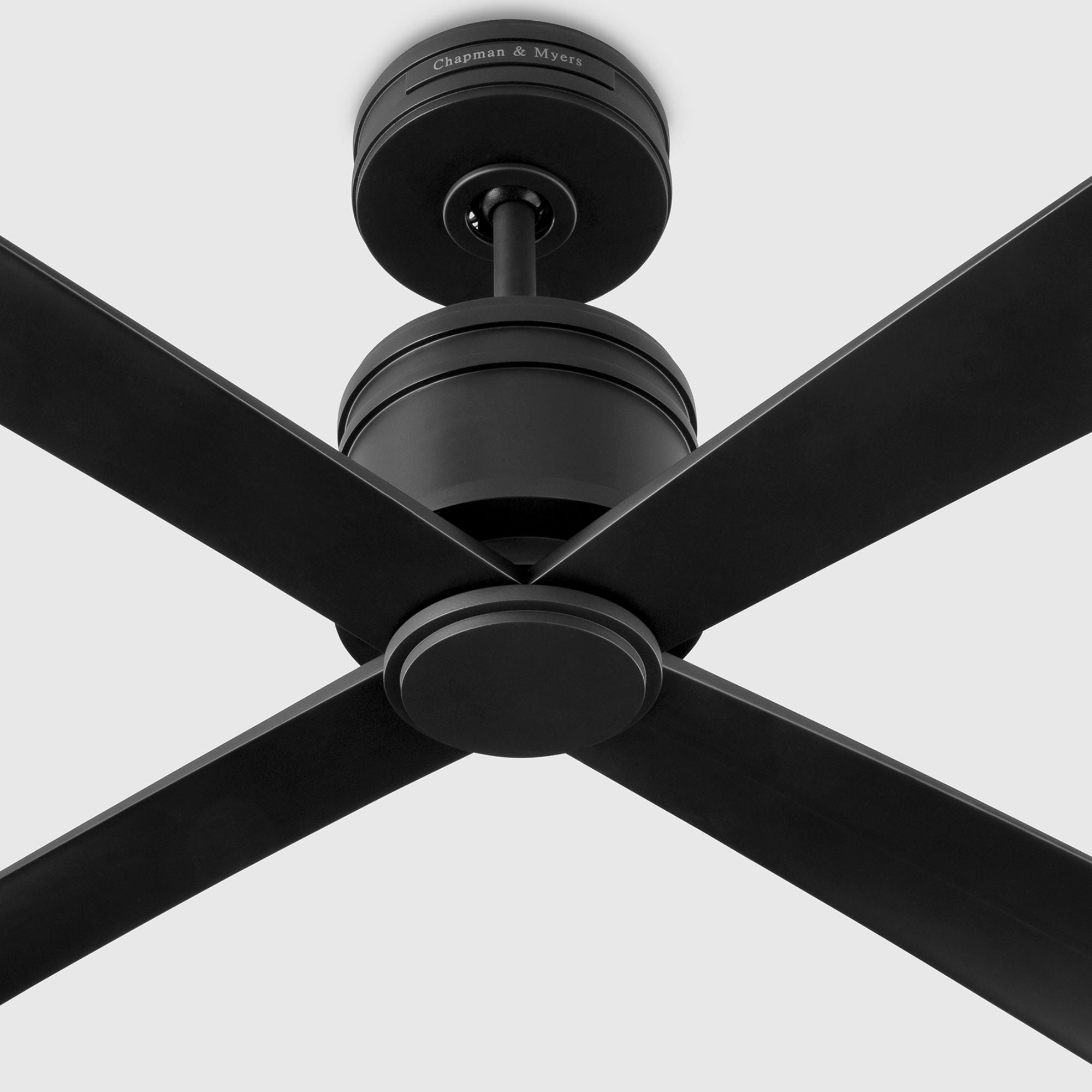 Launceton 72" Midnight Black 4-Blade LED Ceiling Fan