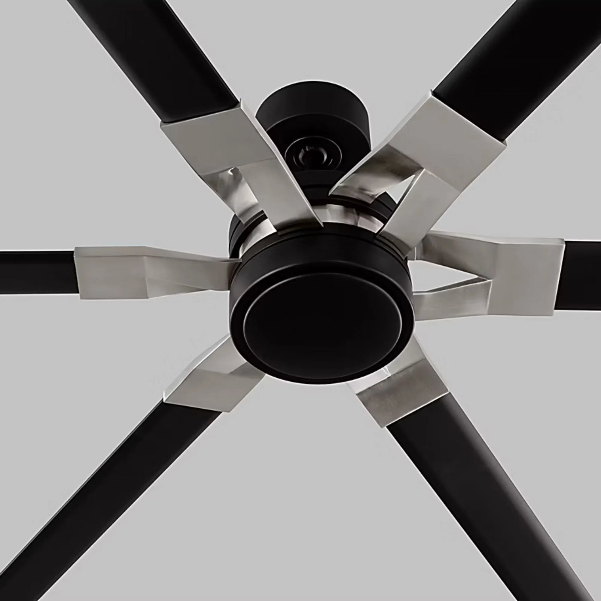 Loft 72" Black & Steel Damp Rated LED Ceiling Fan with Remote