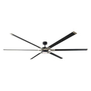 Loft 96" Midnight Black Large LED Ceiling Fan with Remote