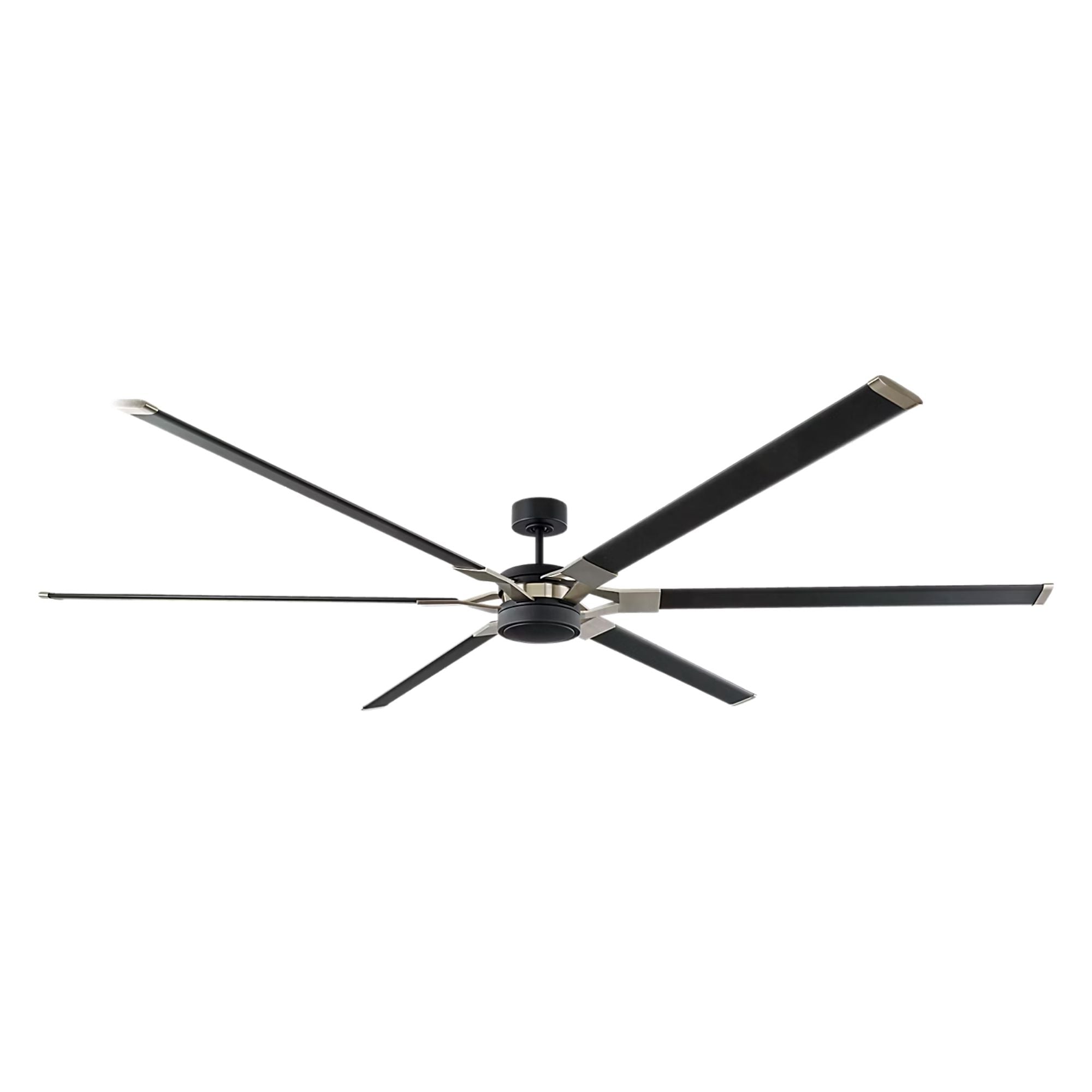 Loft 96" Midnight Black Large LED Ceiling Fan with Remote