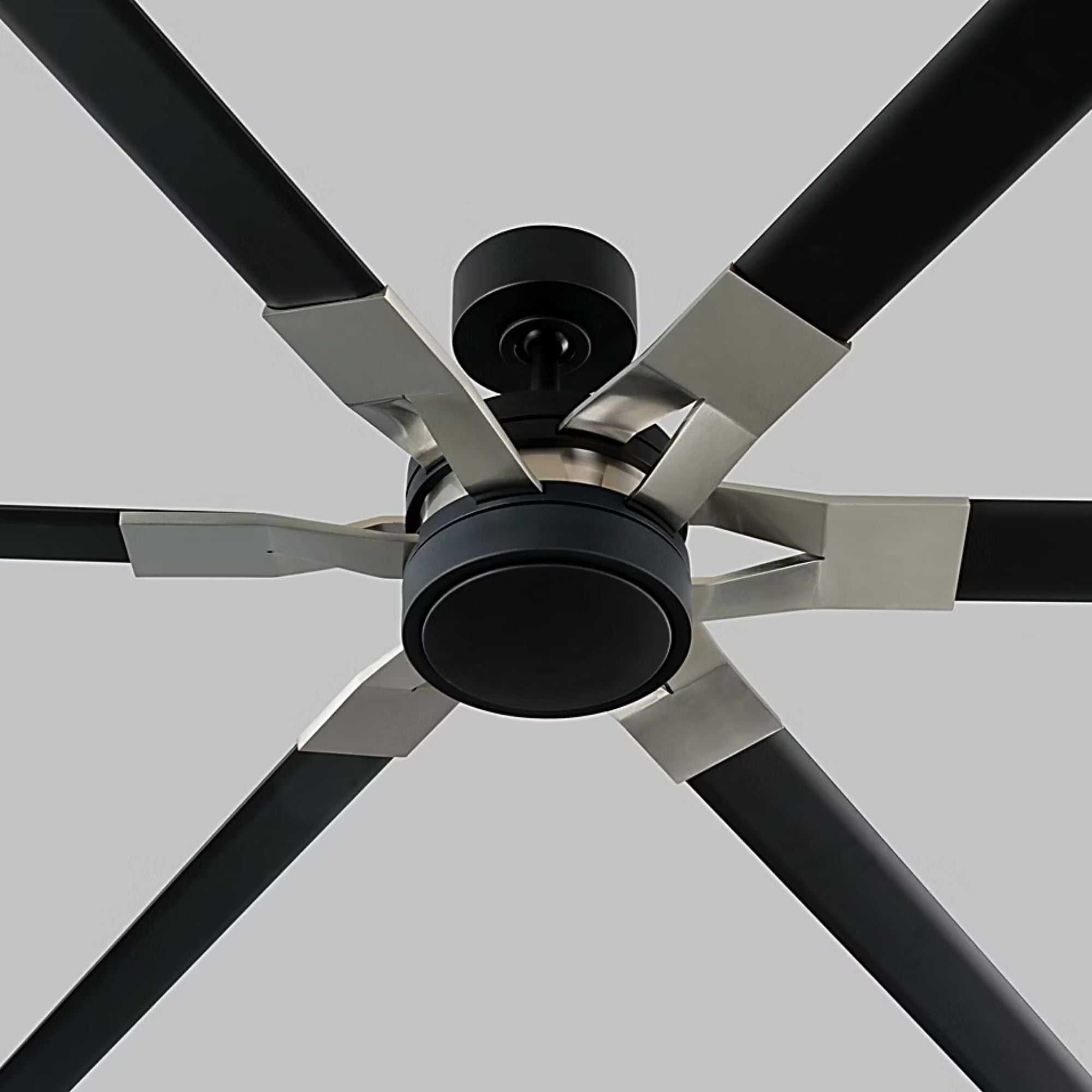 Loft 96" Midnight Black Large LED Ceiling Fan with Remote