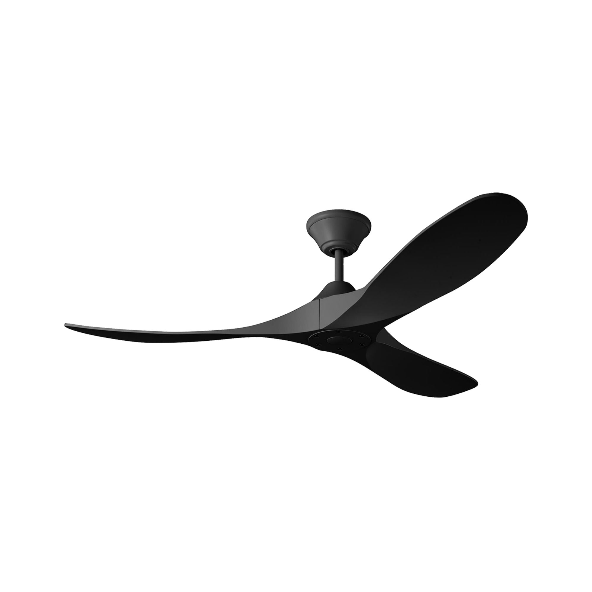 Maverick Coastal 52" Midnight Black Outdoor Ceiling Fan with Remote