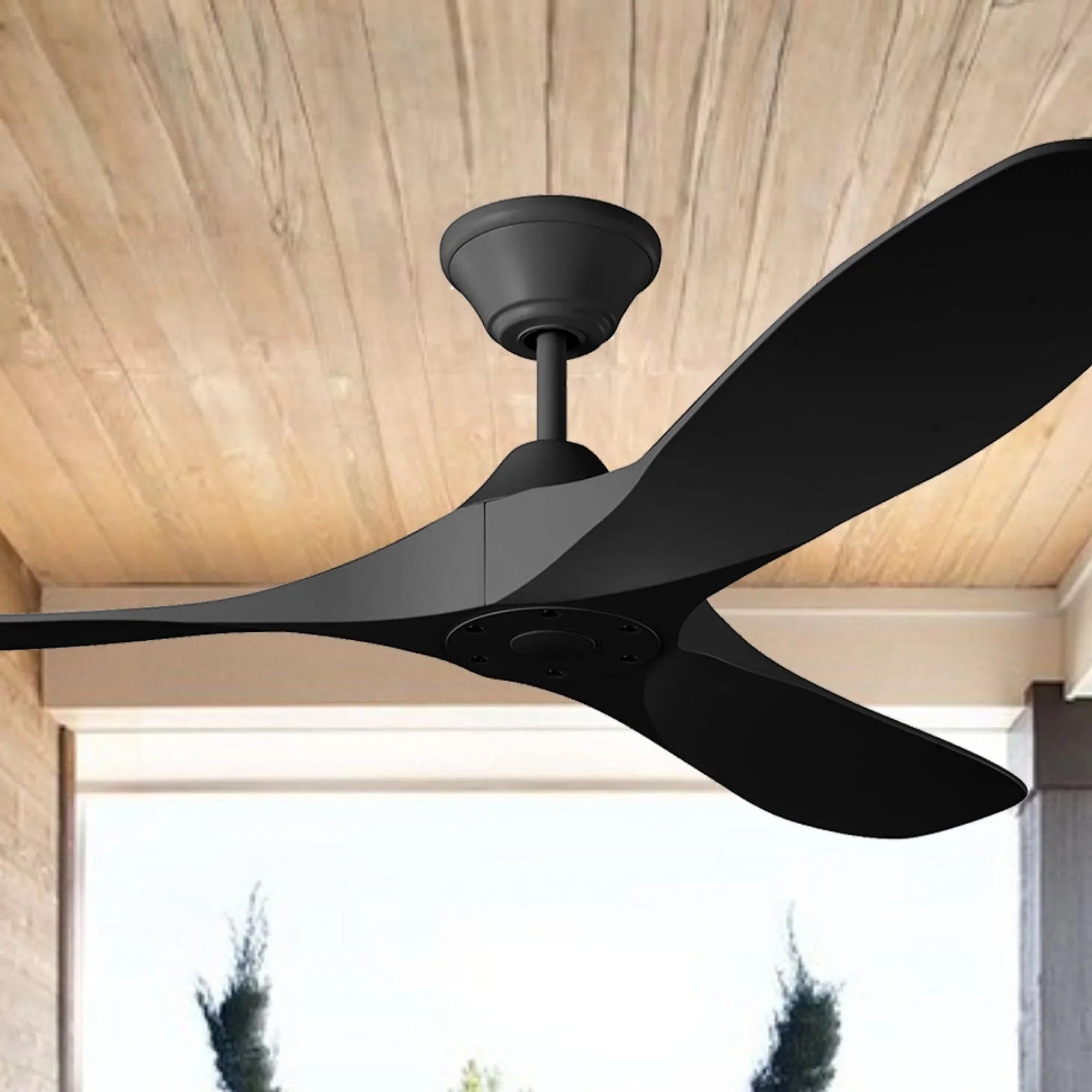 Visual Comfort 3MGMR52MBKMBK Maverick Coastal Ceiling Fan | Bees