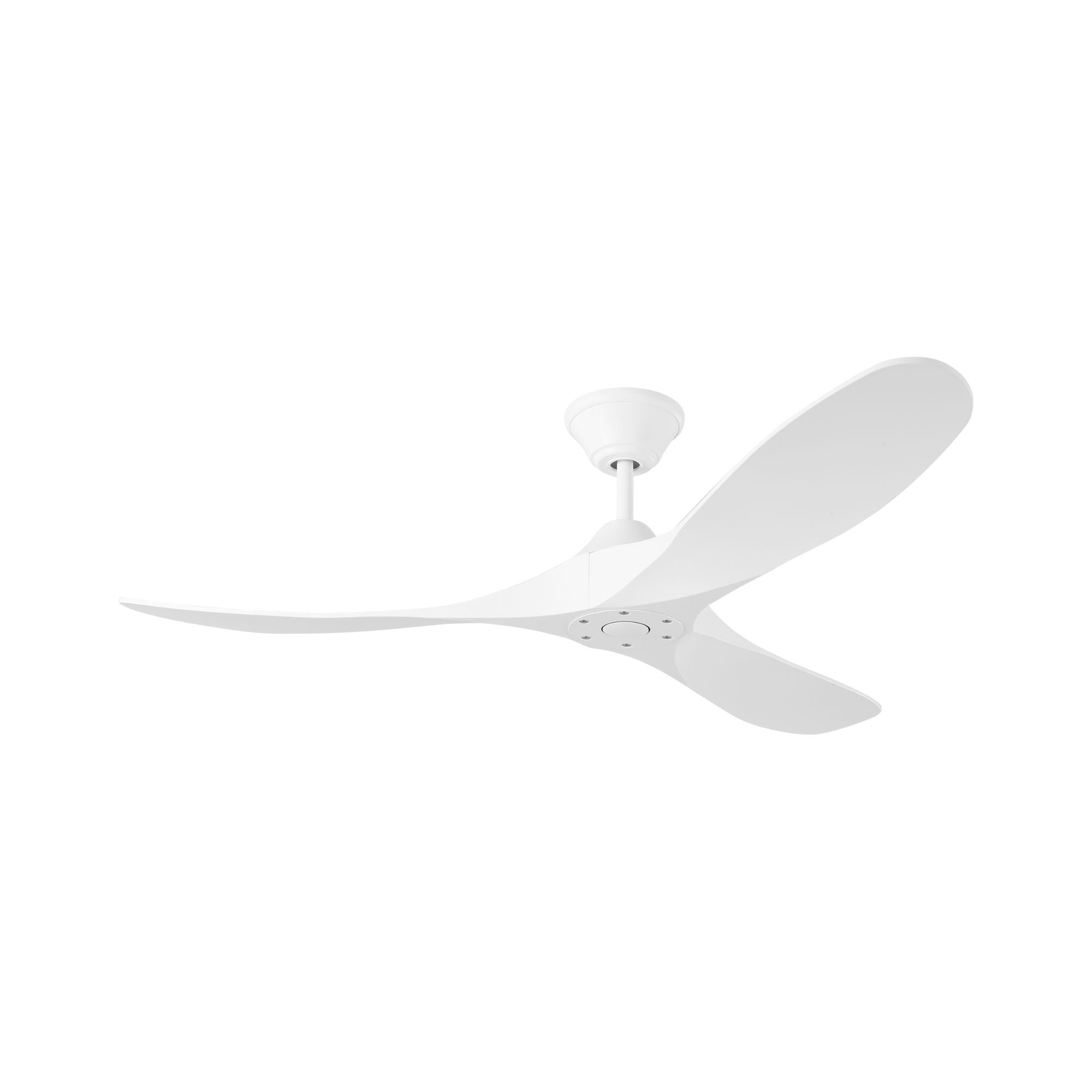 Maverick Coastal 52" Matte White Outdoor Ceiling Fan with Remote