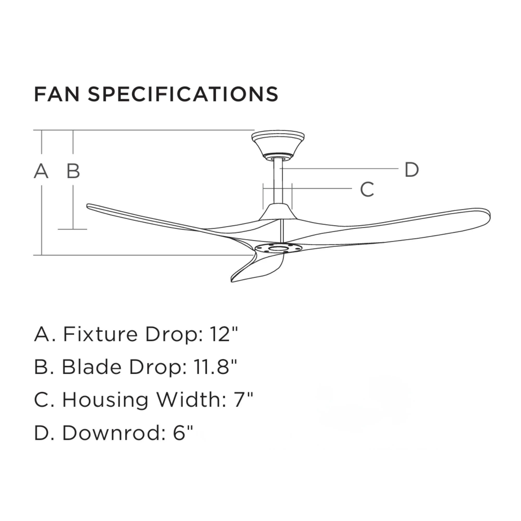 Maverick Coastal 52" Matte White Outdoor Ceiling Fan with Remote