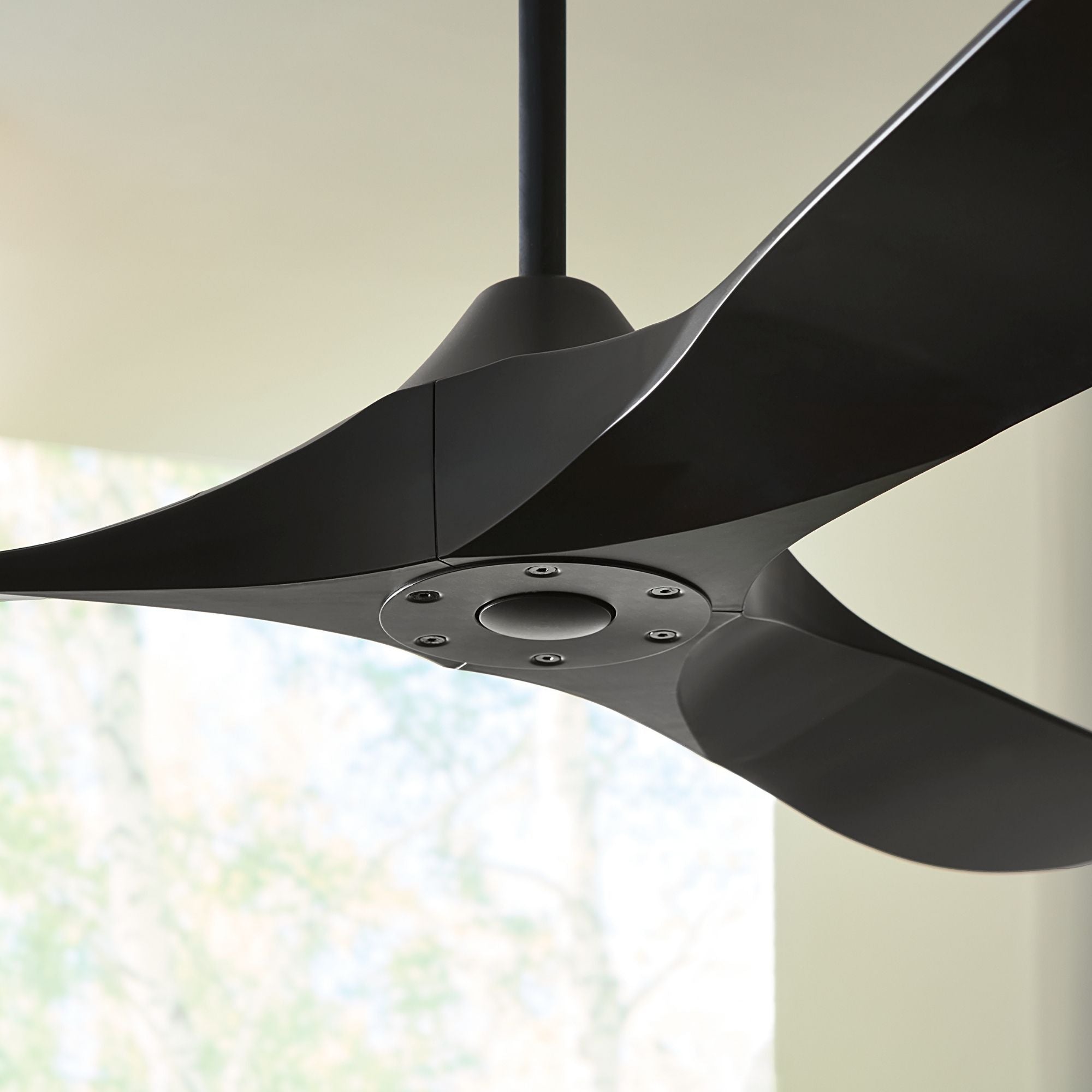 Maverick Coastal 60" Midnight Black Outdoor Ceiling Fan with Remote