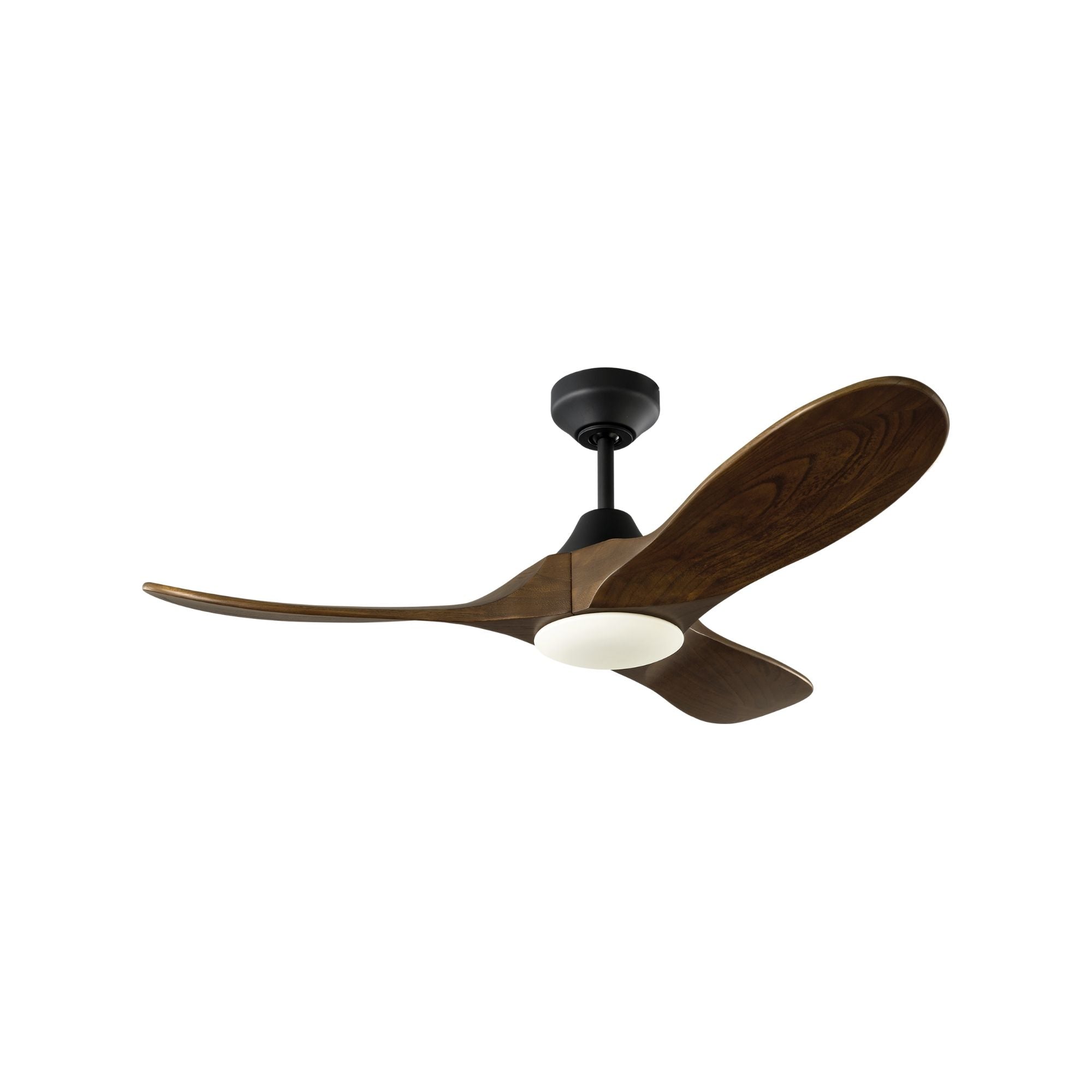 Maverick Smart 44" Black & Walnut LED Ceiling Fan with Remote