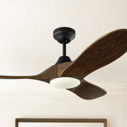 Maverick Smart 44" Black & Walnut LED Ceiling Fan with Remote