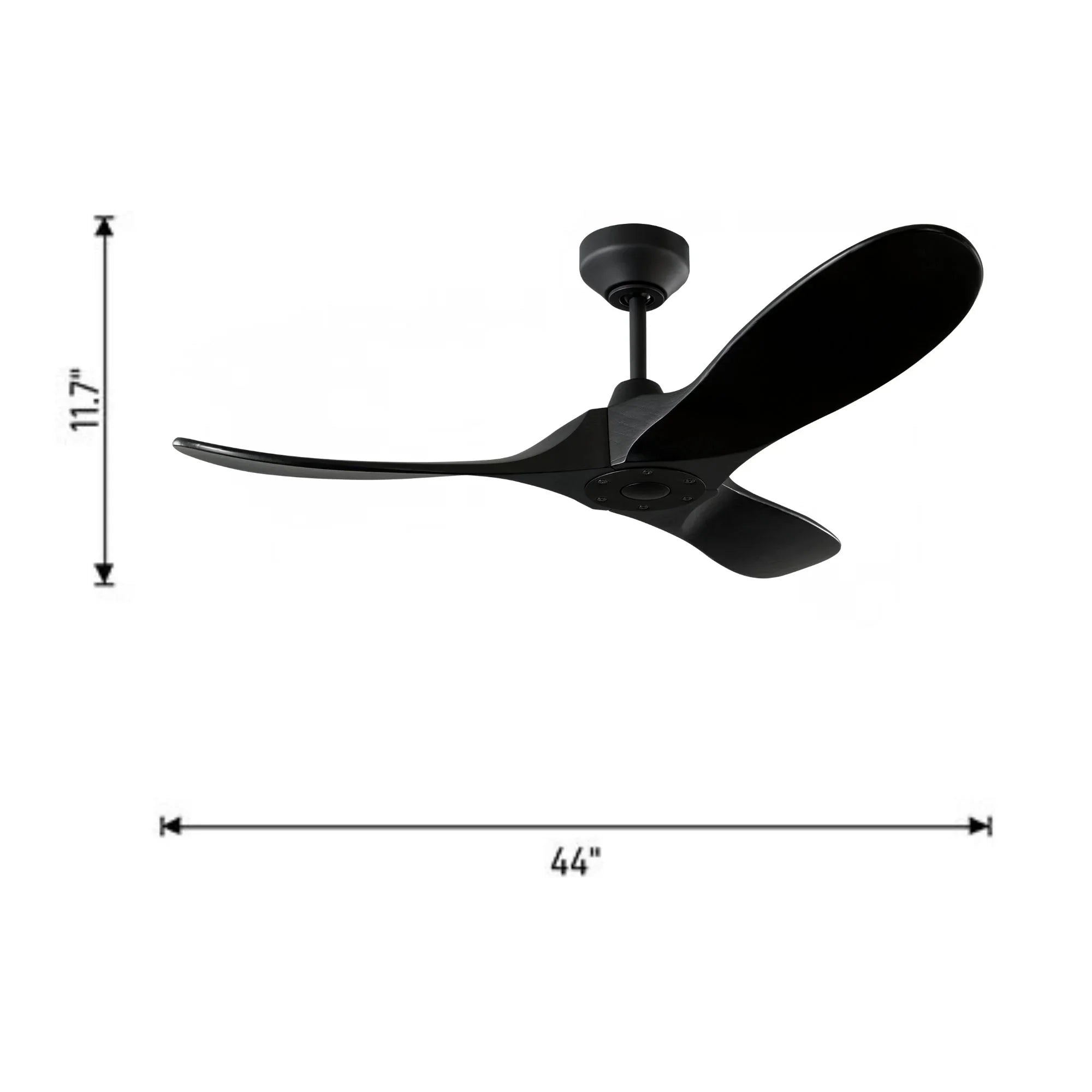 Maverick Smart 44" Midnight Black Ceiling Fan with Remote