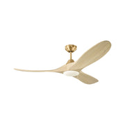 Maverick Smart 52" Burnished Brass LED Ceiling Fan with Remote